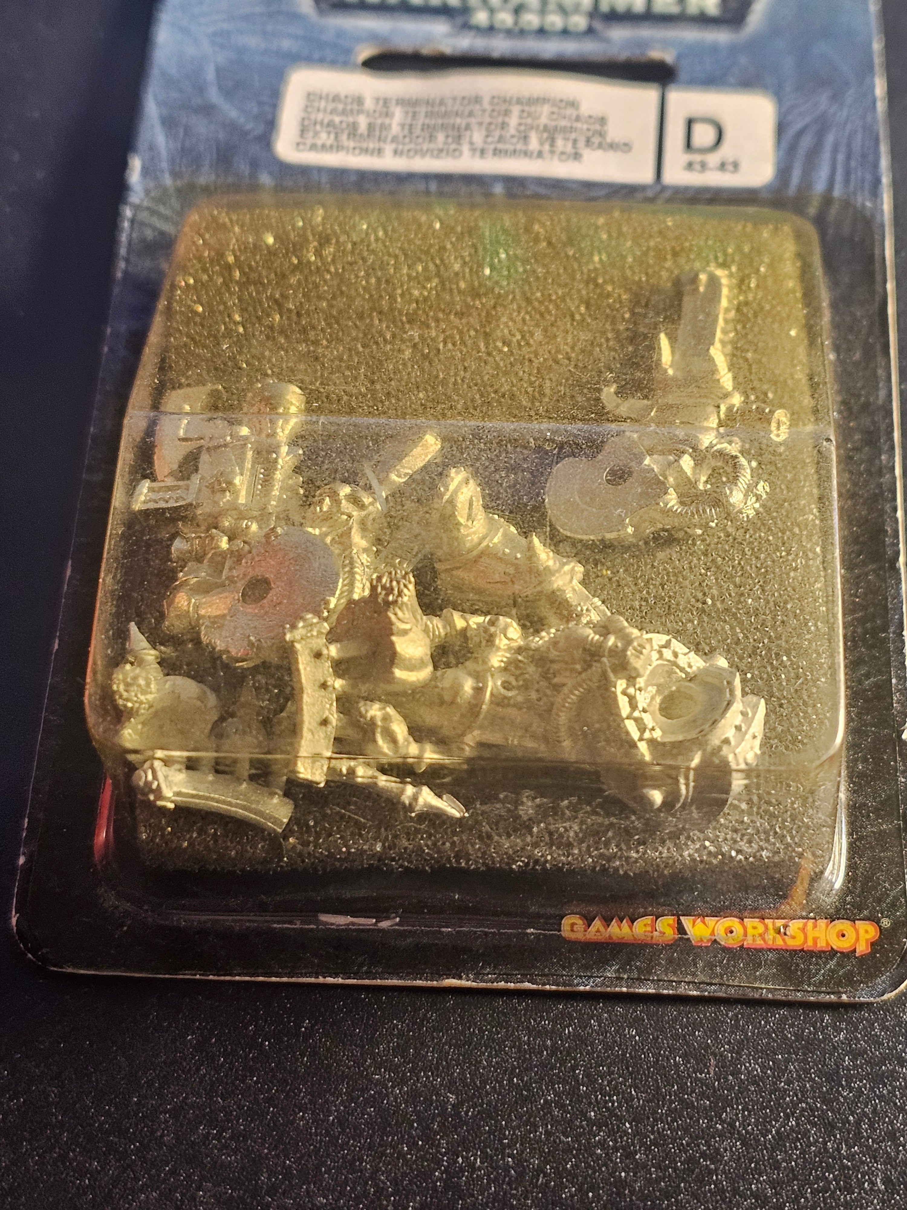 Warhammer 40k Metal Chaos Terminator Champion