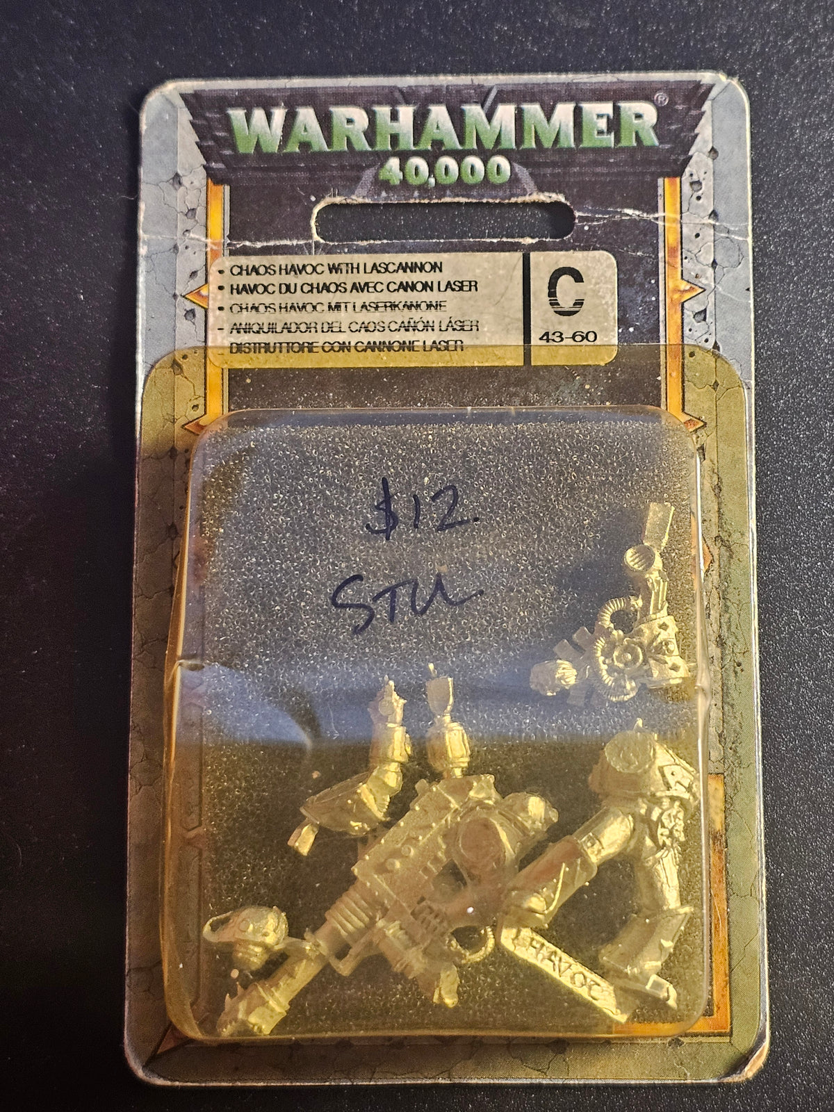 Warhammer 40k Metal Chaos Havoc with Lascannon