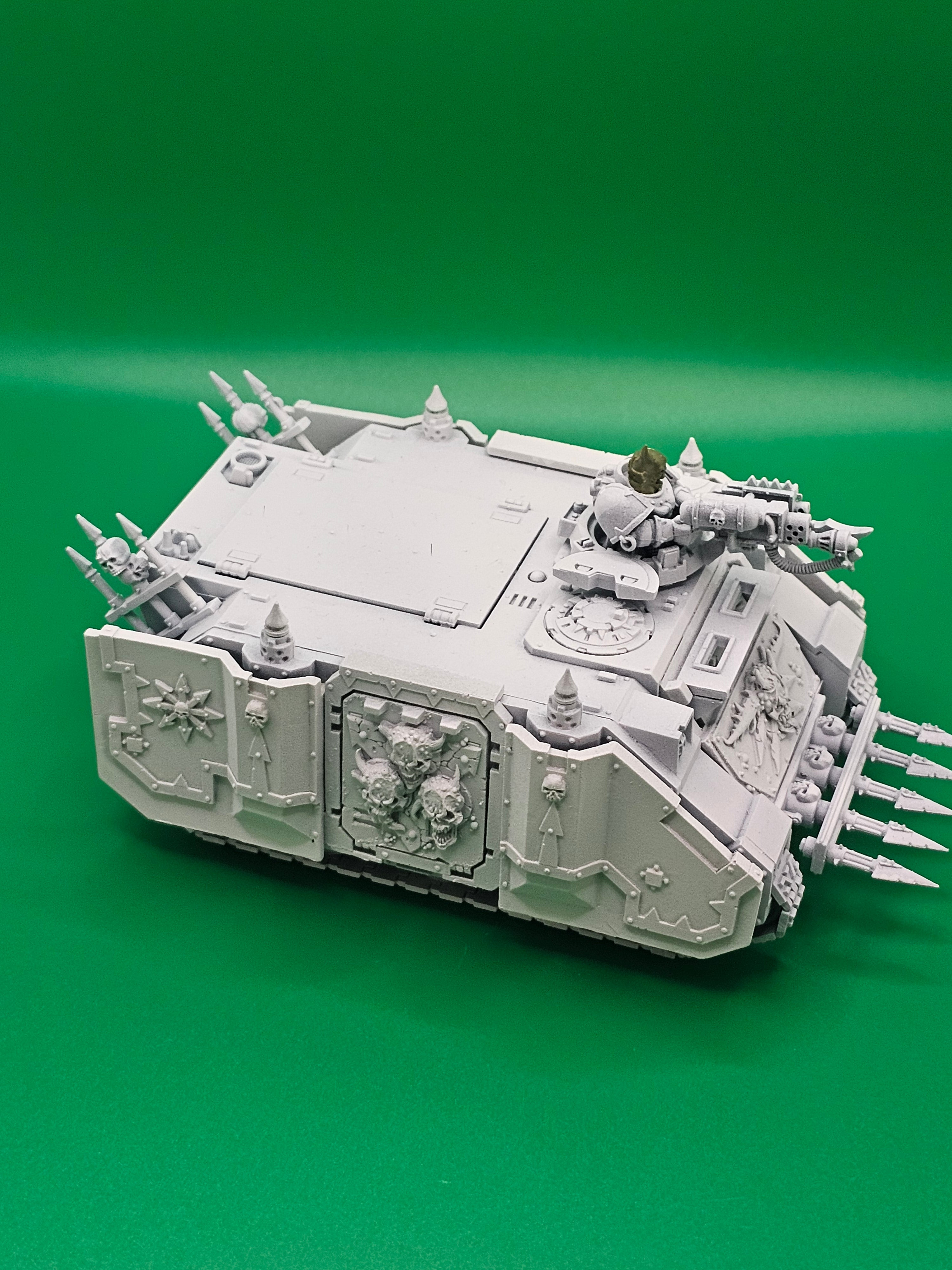 Warhammer 40k Death Guard Rhino with Forgeworld Doors