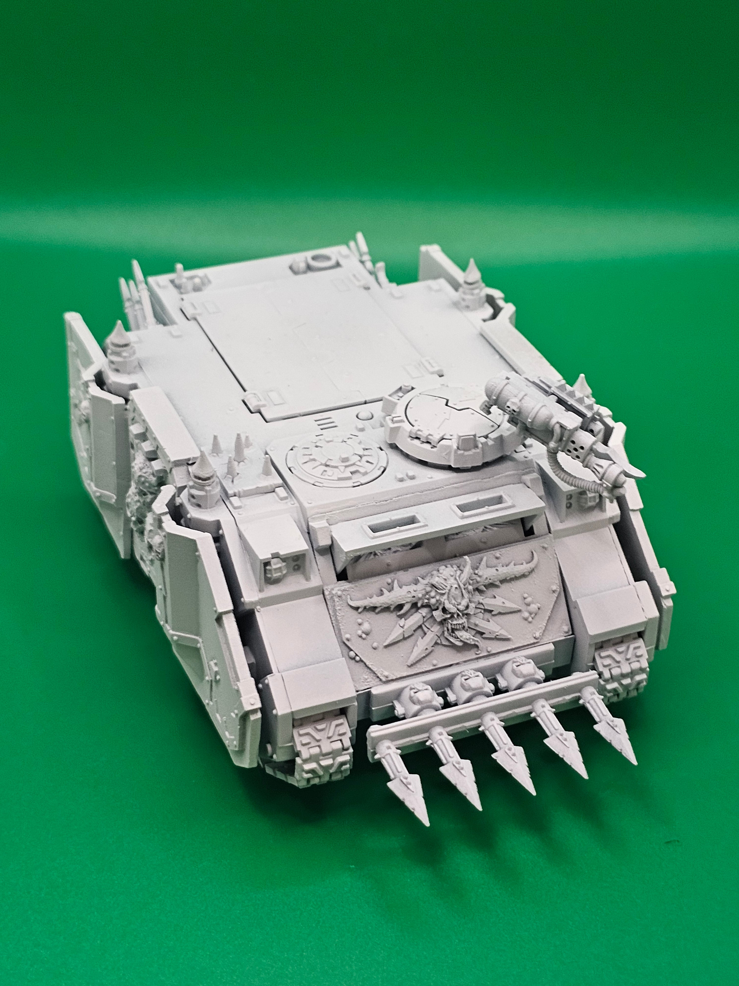 Warhammer 40k Death Guard Rhino with Forgeworld Doors