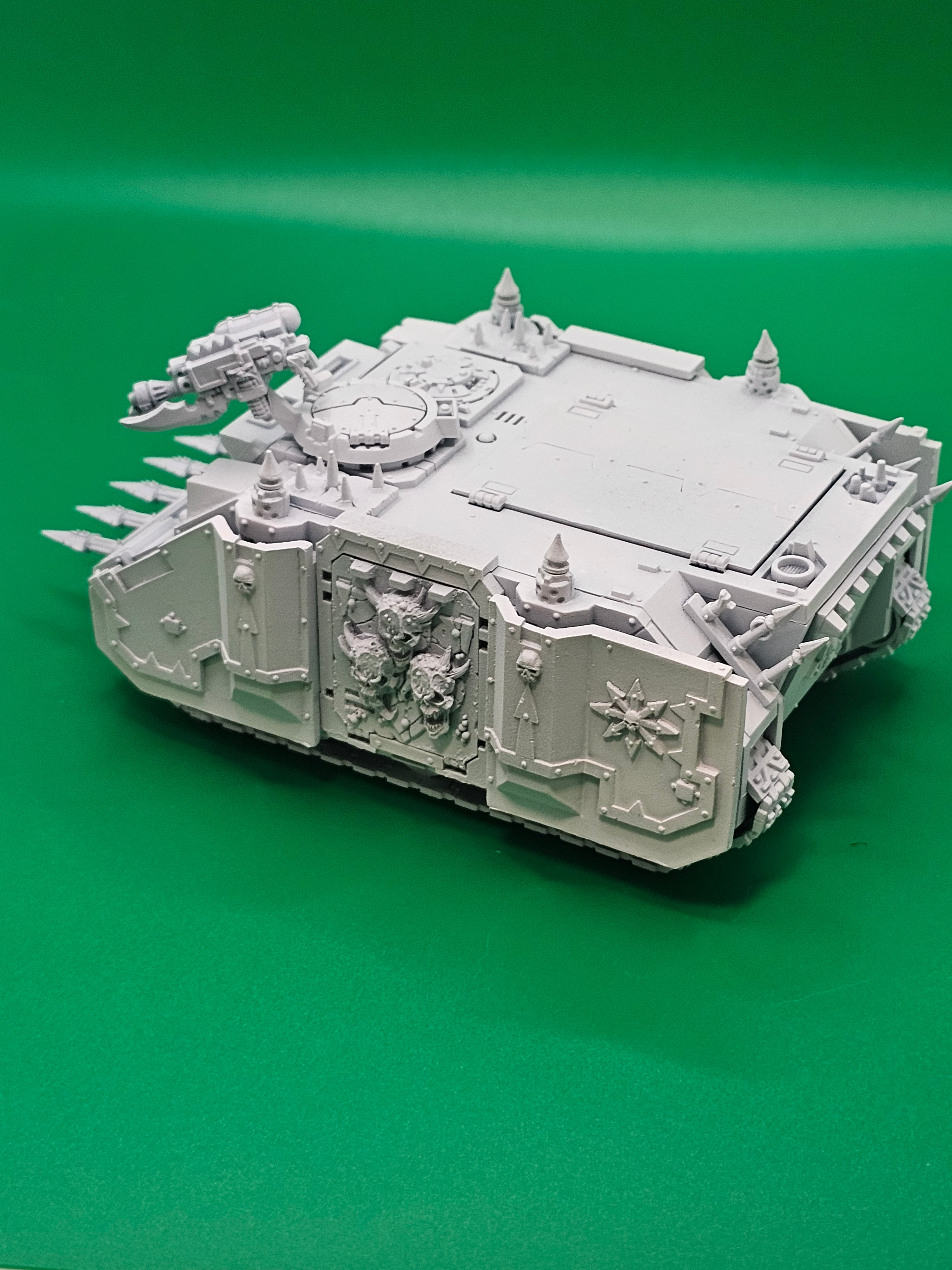 Warhammer 40k Death Guard Rhino with Forgeworld Doors