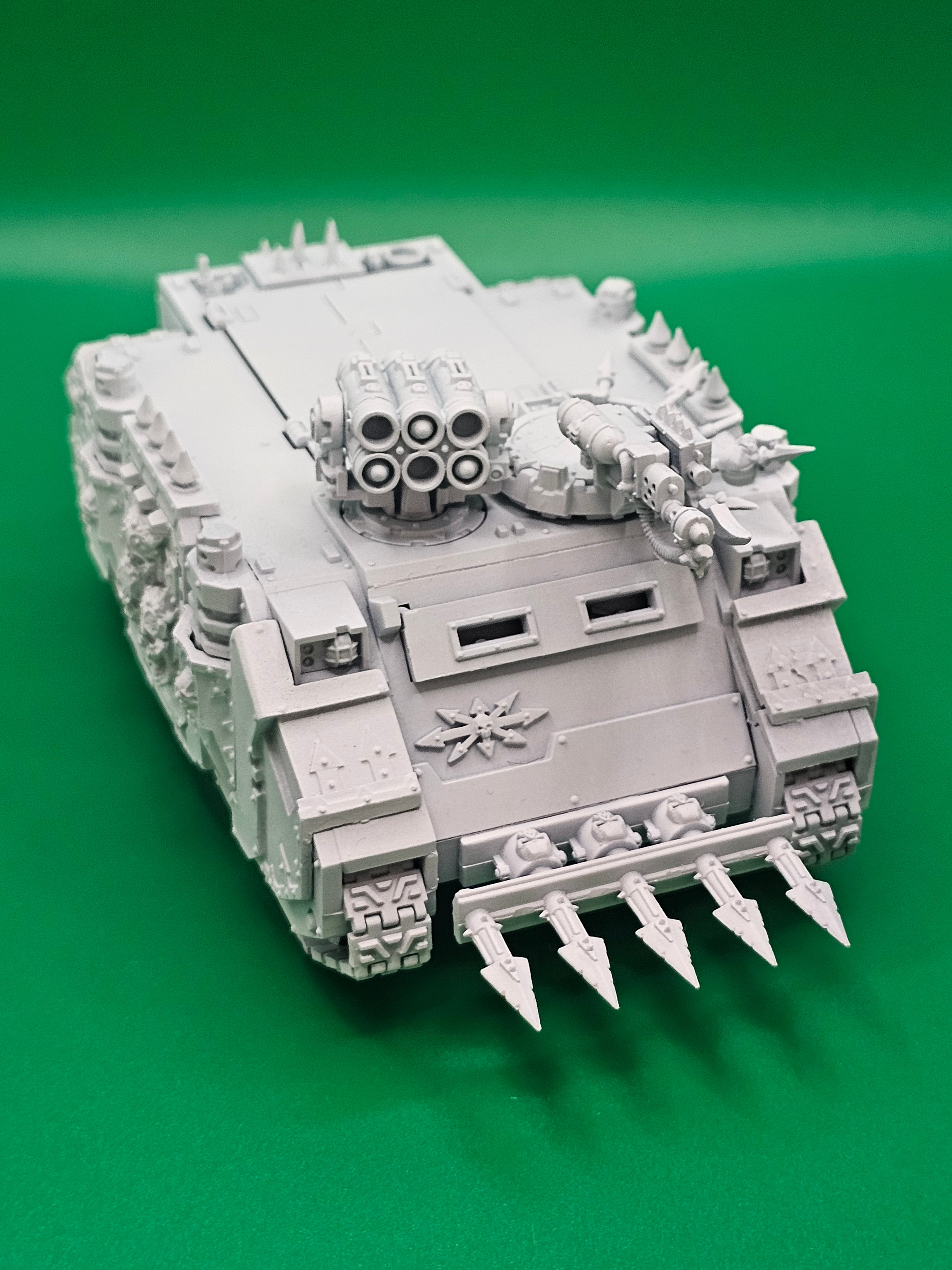 Warhammer 40k Death Guard Rhino with Forgeworld Doors
