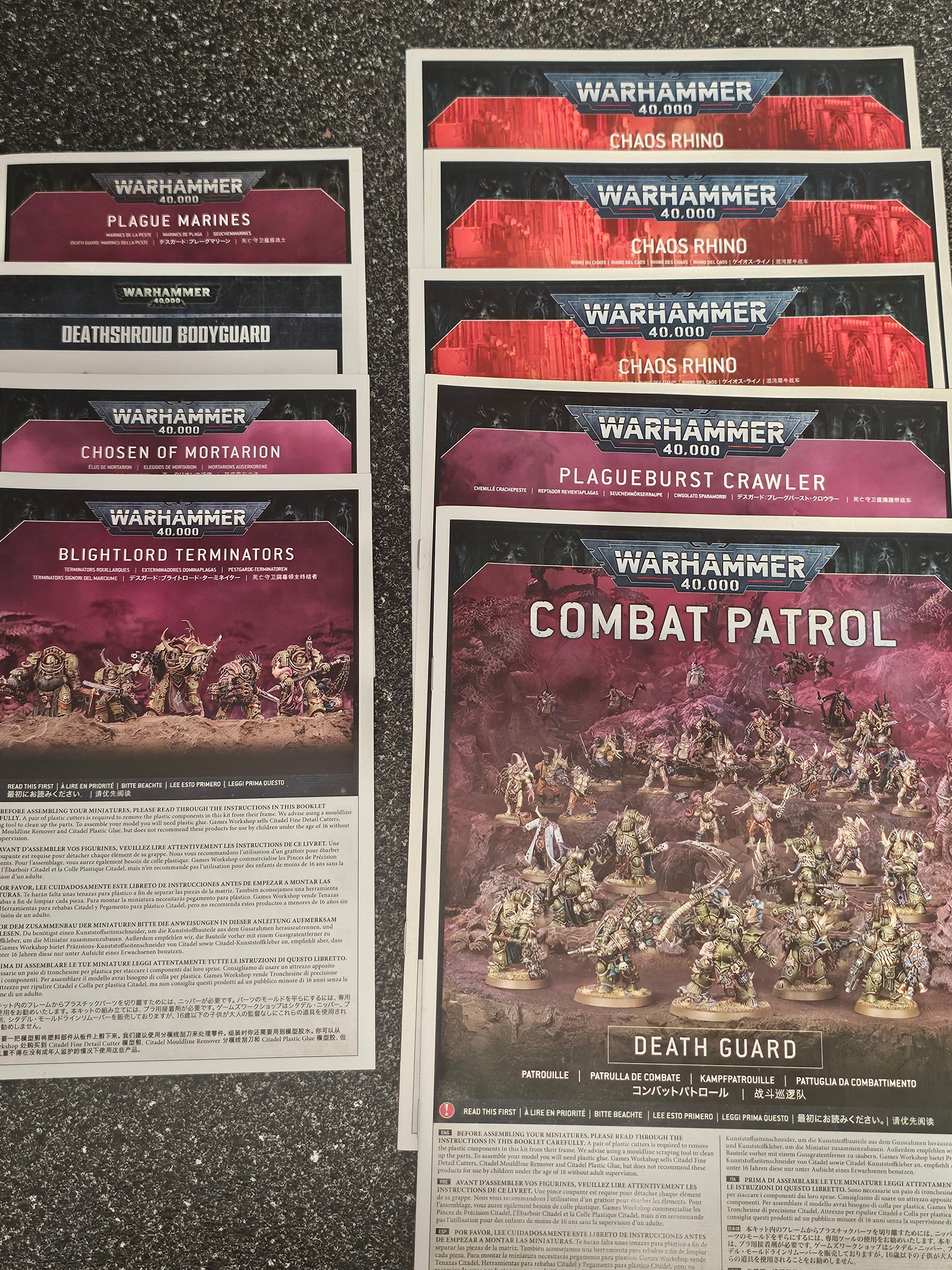 Warhammer 40k Chaos Transfer Sheets and Manuals
