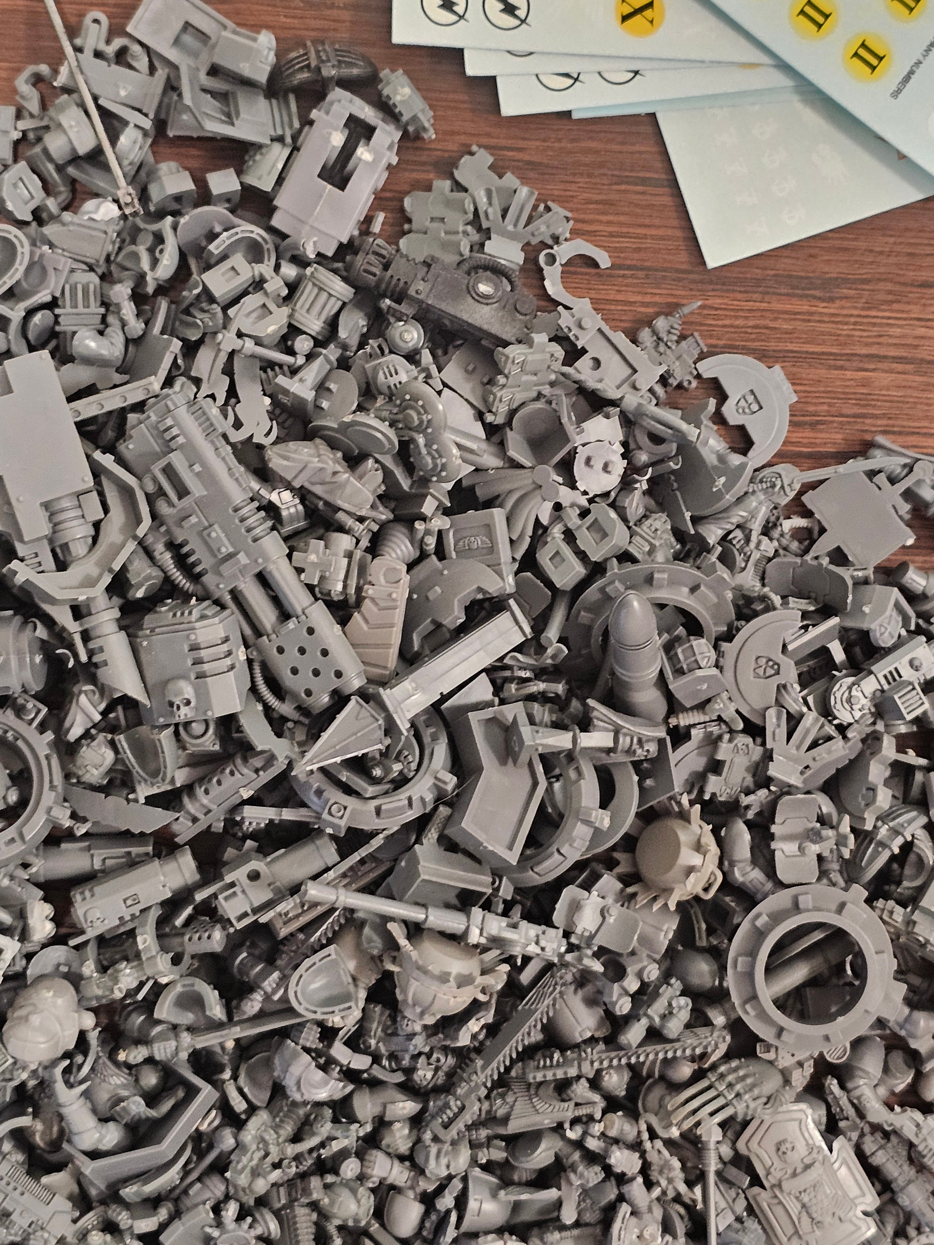 Warhammer 40k Space Marine Bits and Transfer Sheets