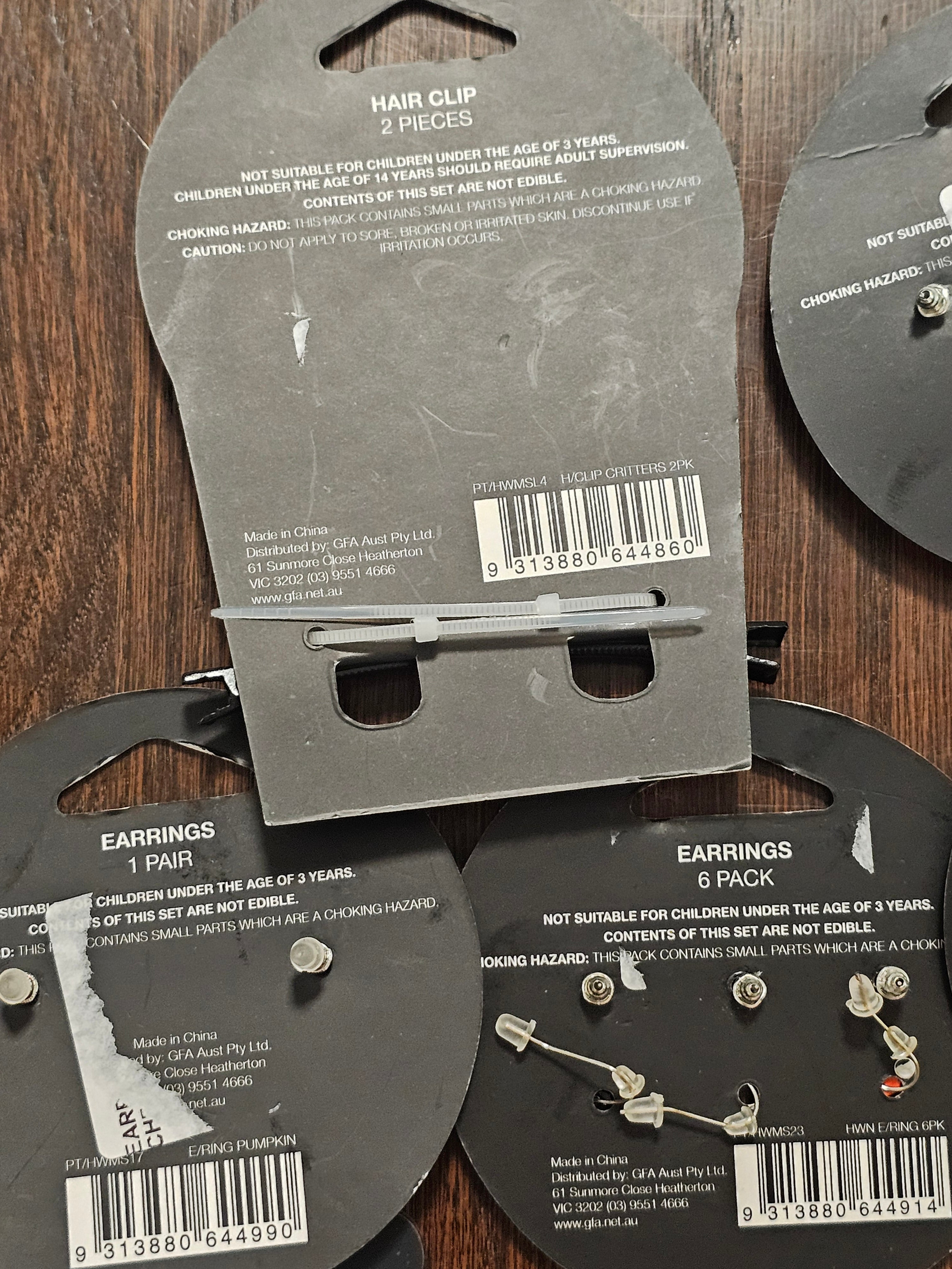 Halloween Earings and other accessories