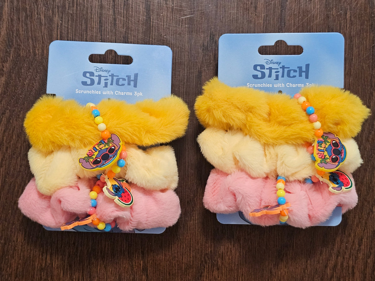 Disney Stitch Scrunchies with Charms