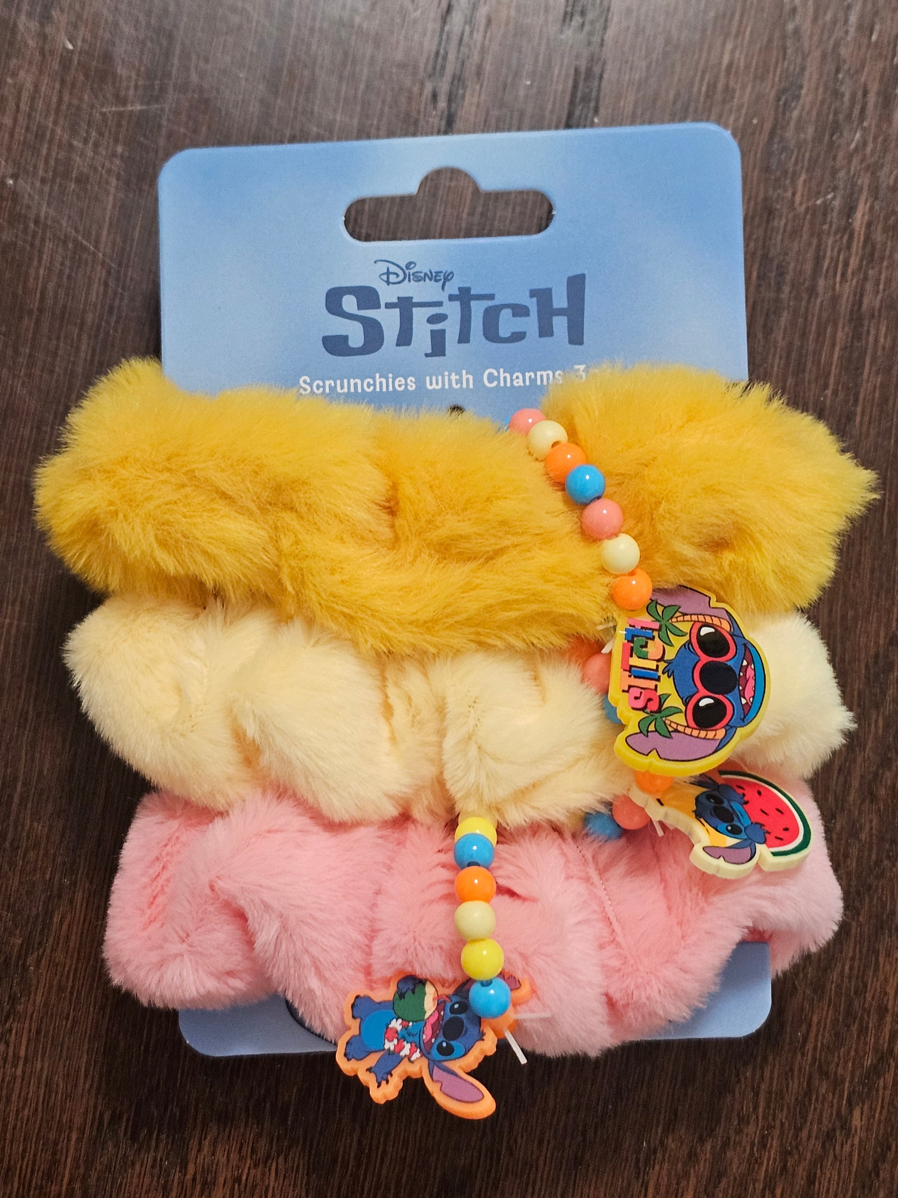 Disney Stitch Scrunchies with Charms