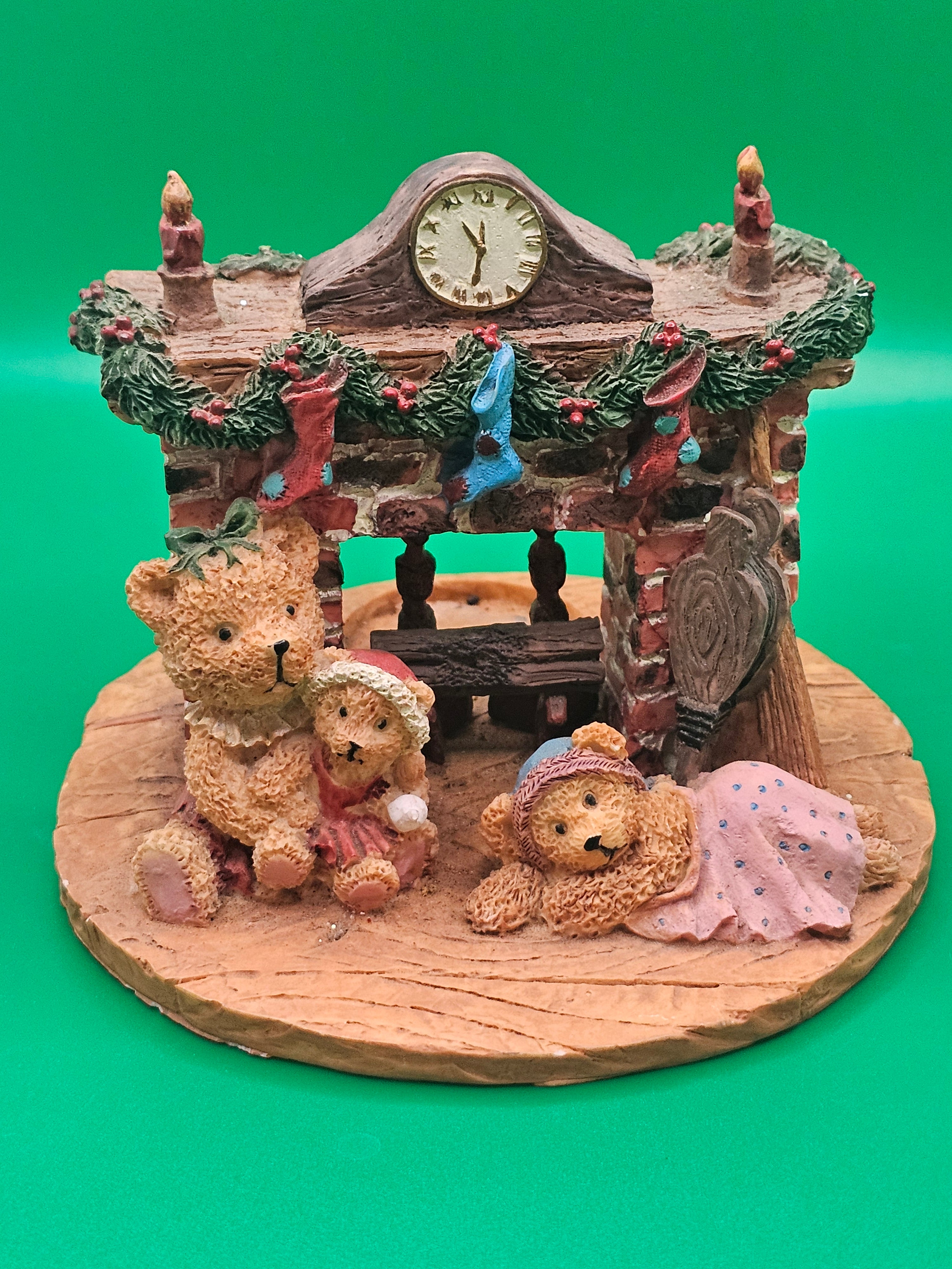 Teddy Bear Vintage Candle Holder