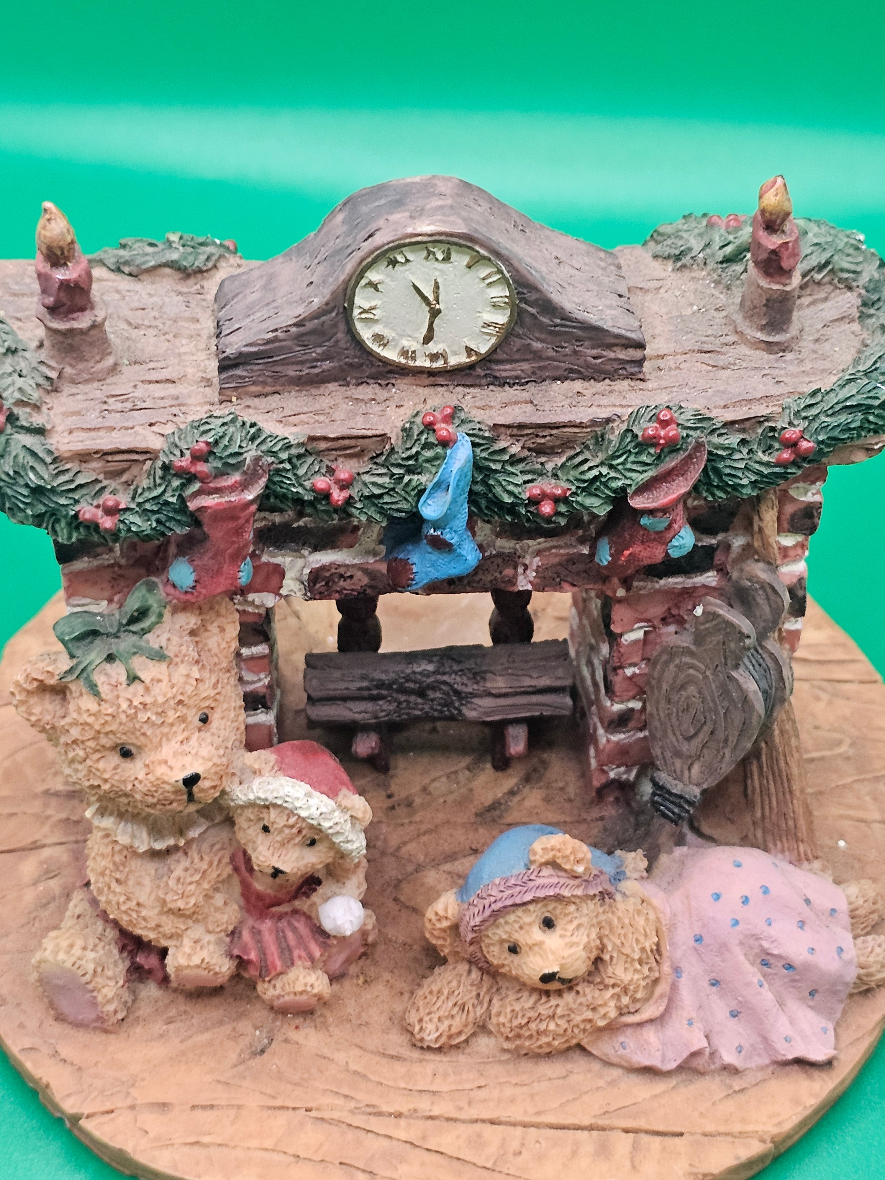 Teddy Bear Vintage Candle Holder