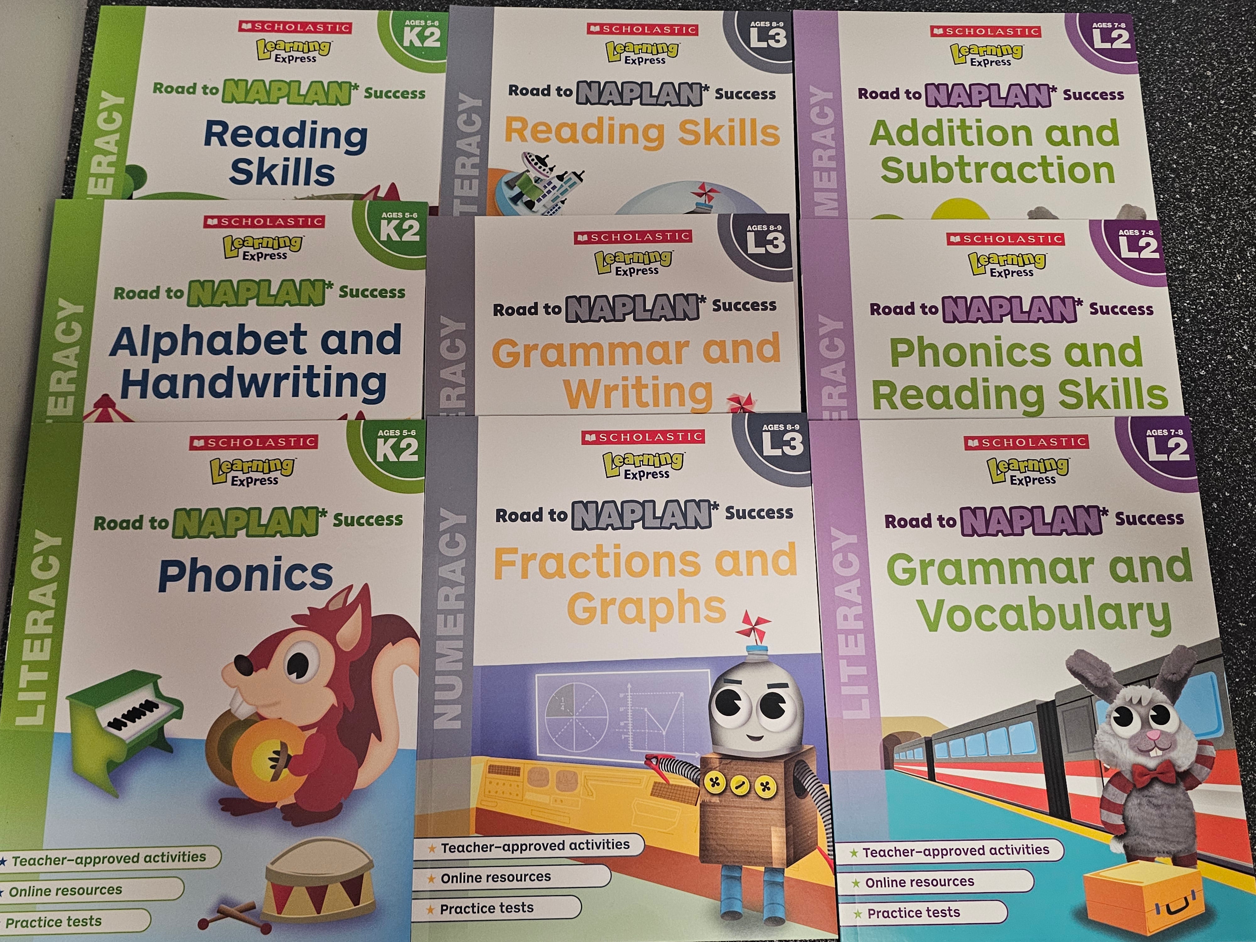 Scholastic Learning Express Road to NAPLAN Books