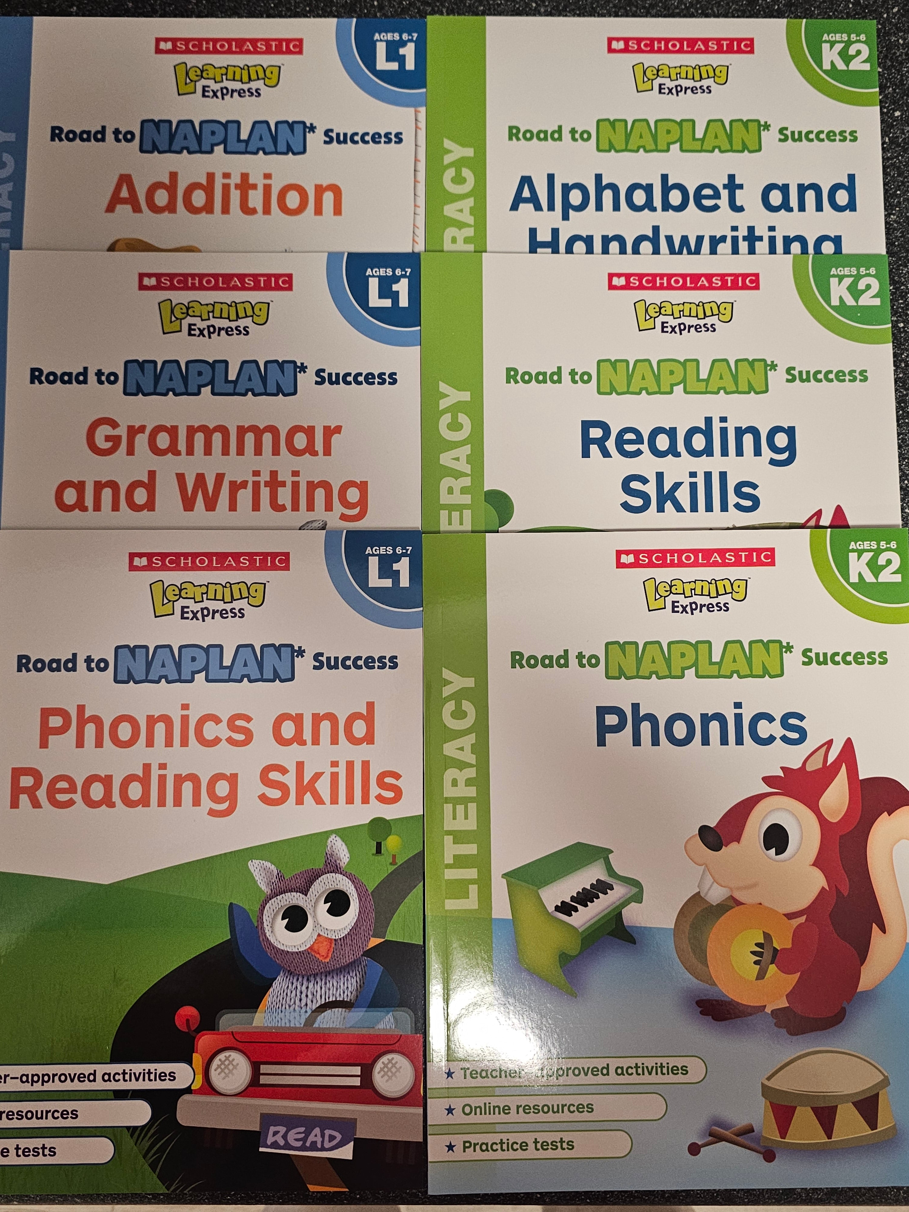 Scholastic Learning Express Road to NAPLAN Books