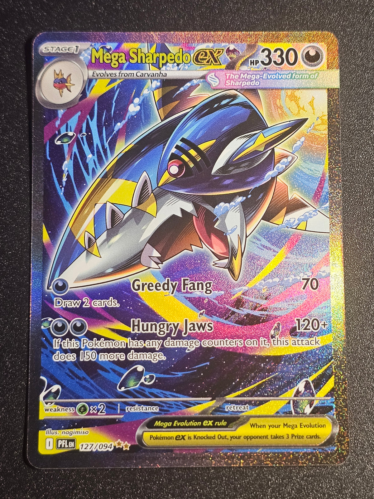 Pokemon TCG - Mega Sharpedo EX 127/094 Phantasmal Flames