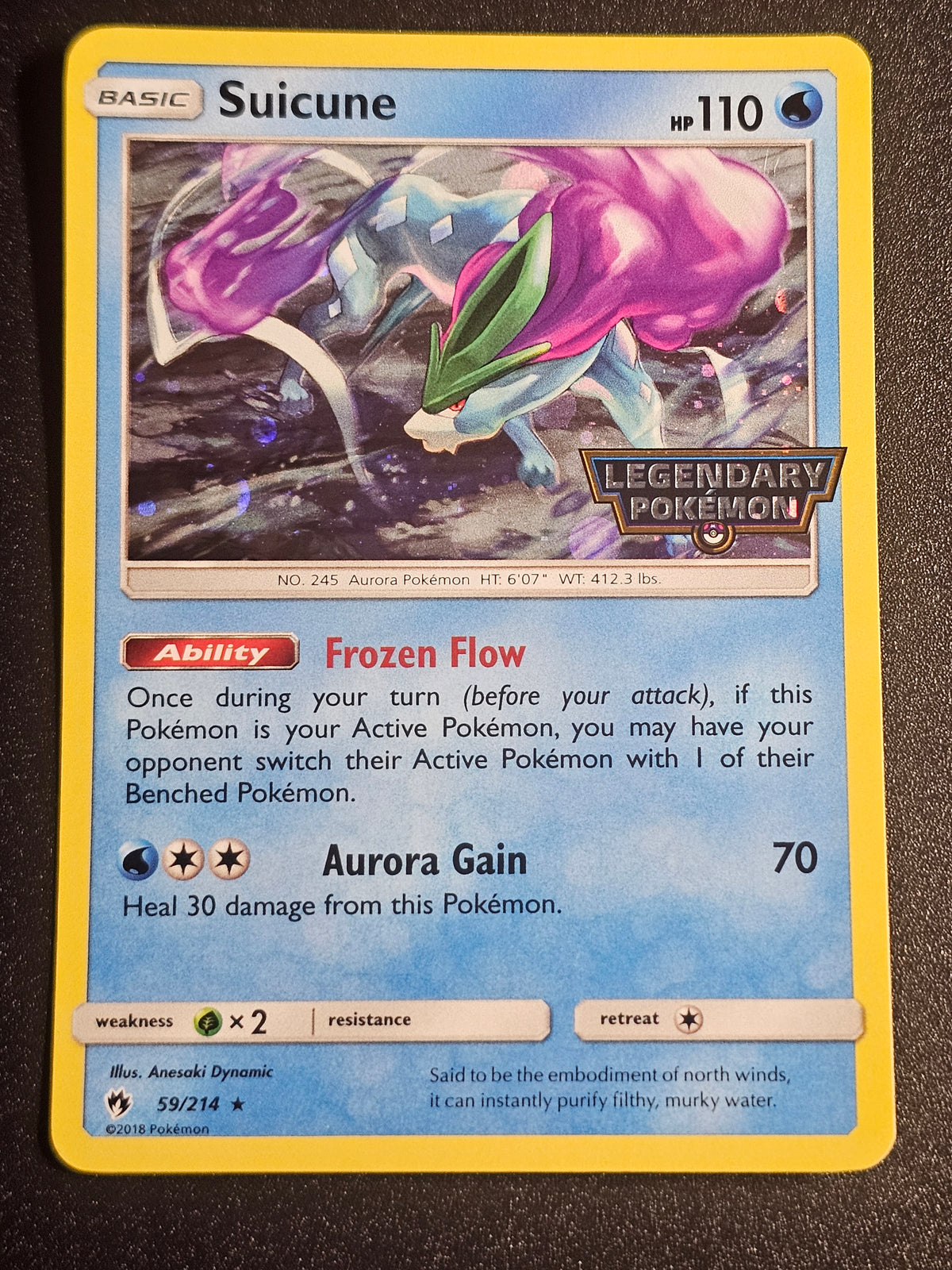 Pokemon TCG - Suicune 59/214 Legendary Pokemon Promo