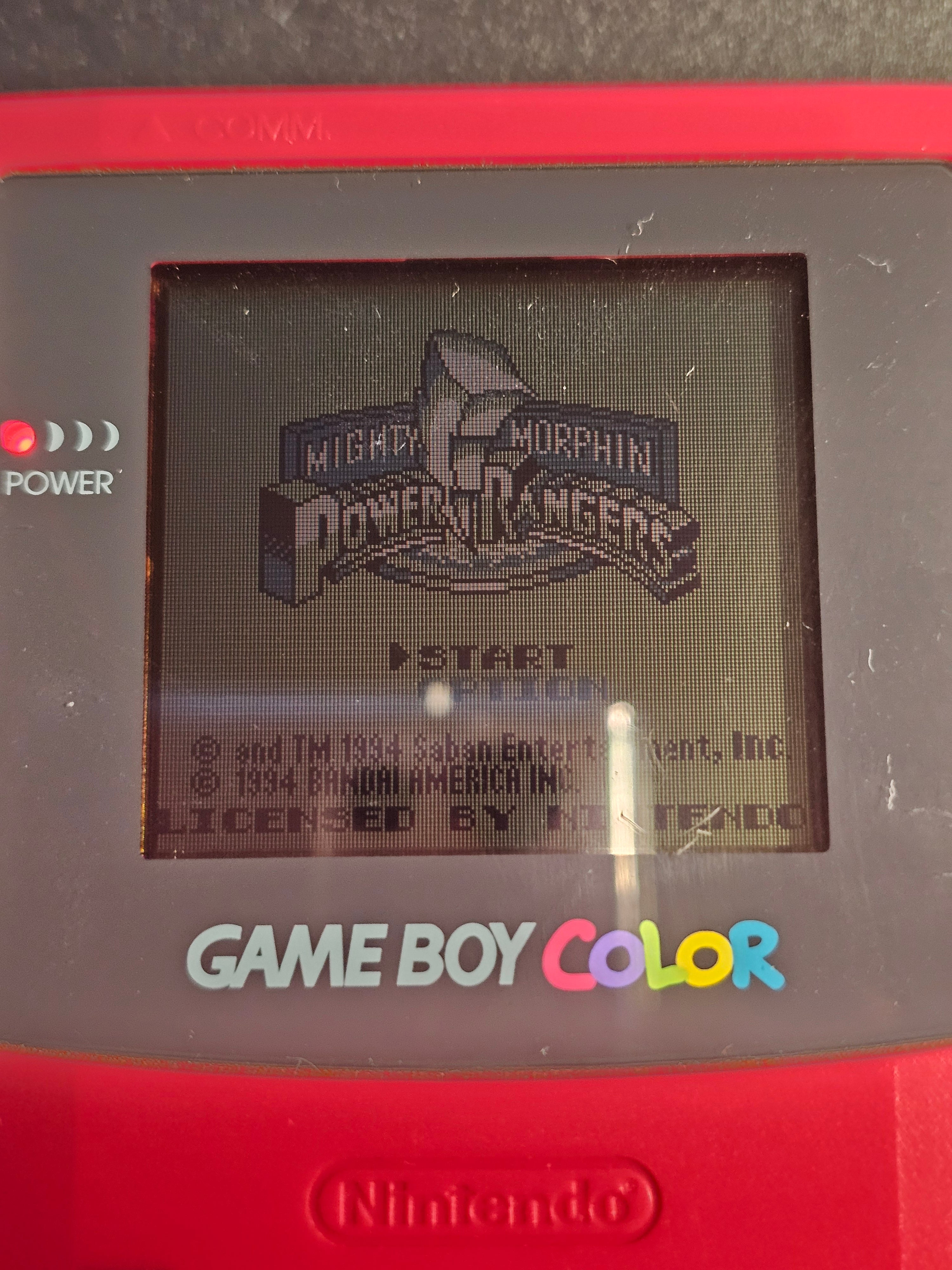 Nintendo Game boy - Mighty Morphin Power Rangers