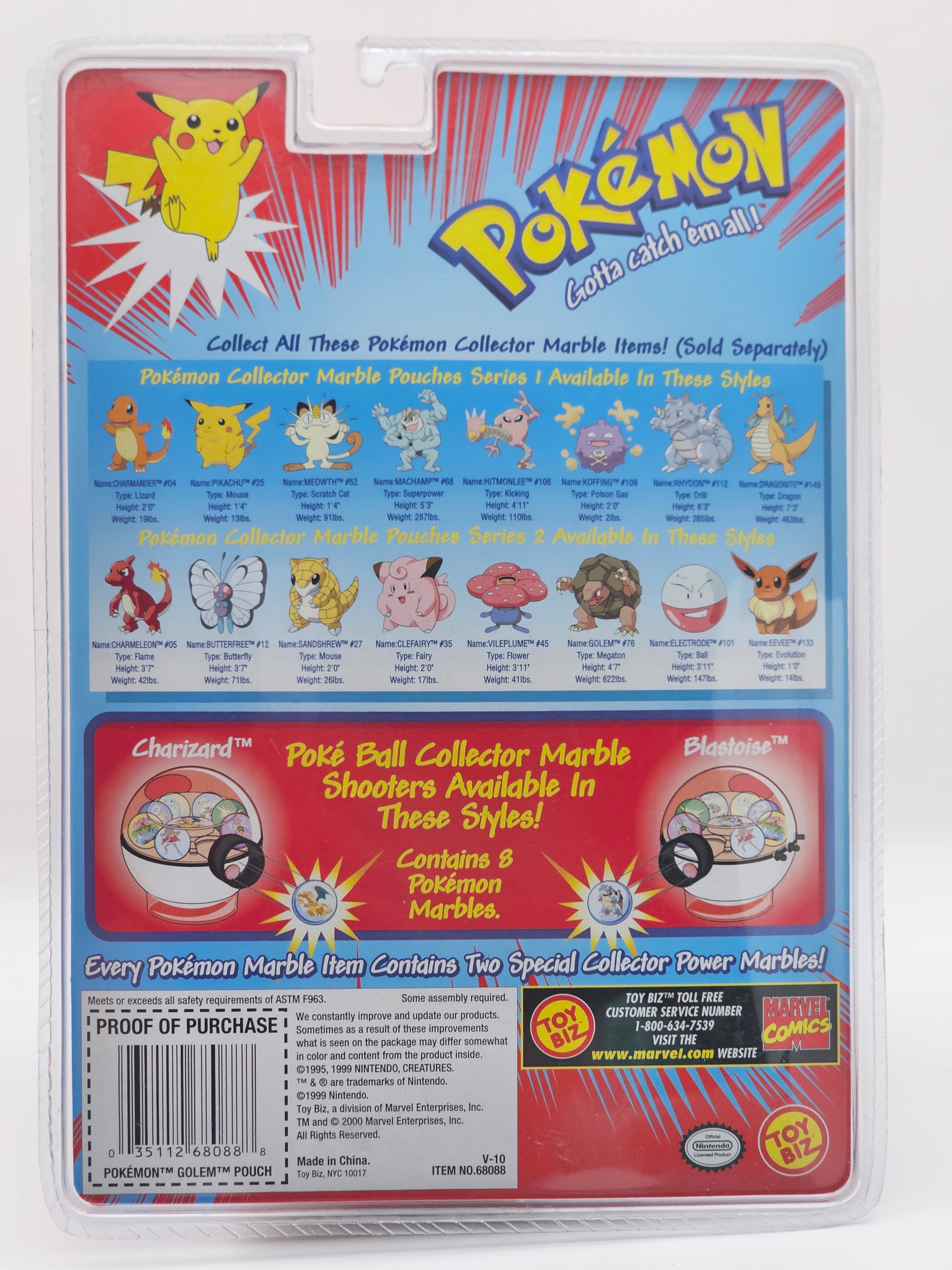 Pokemon Toybiz Collector Marble Pouch