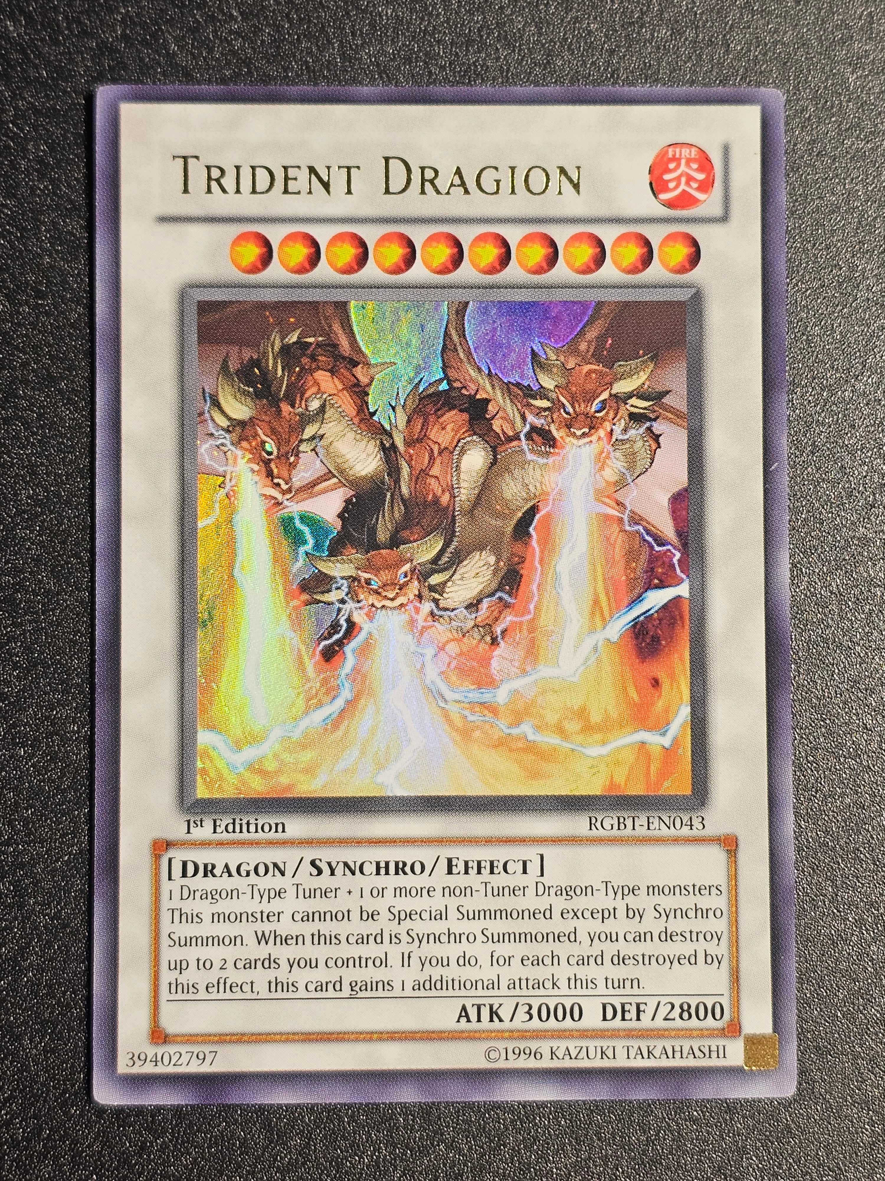 Yugioh - Trident Dragion RGBT-EN043 1st Edition