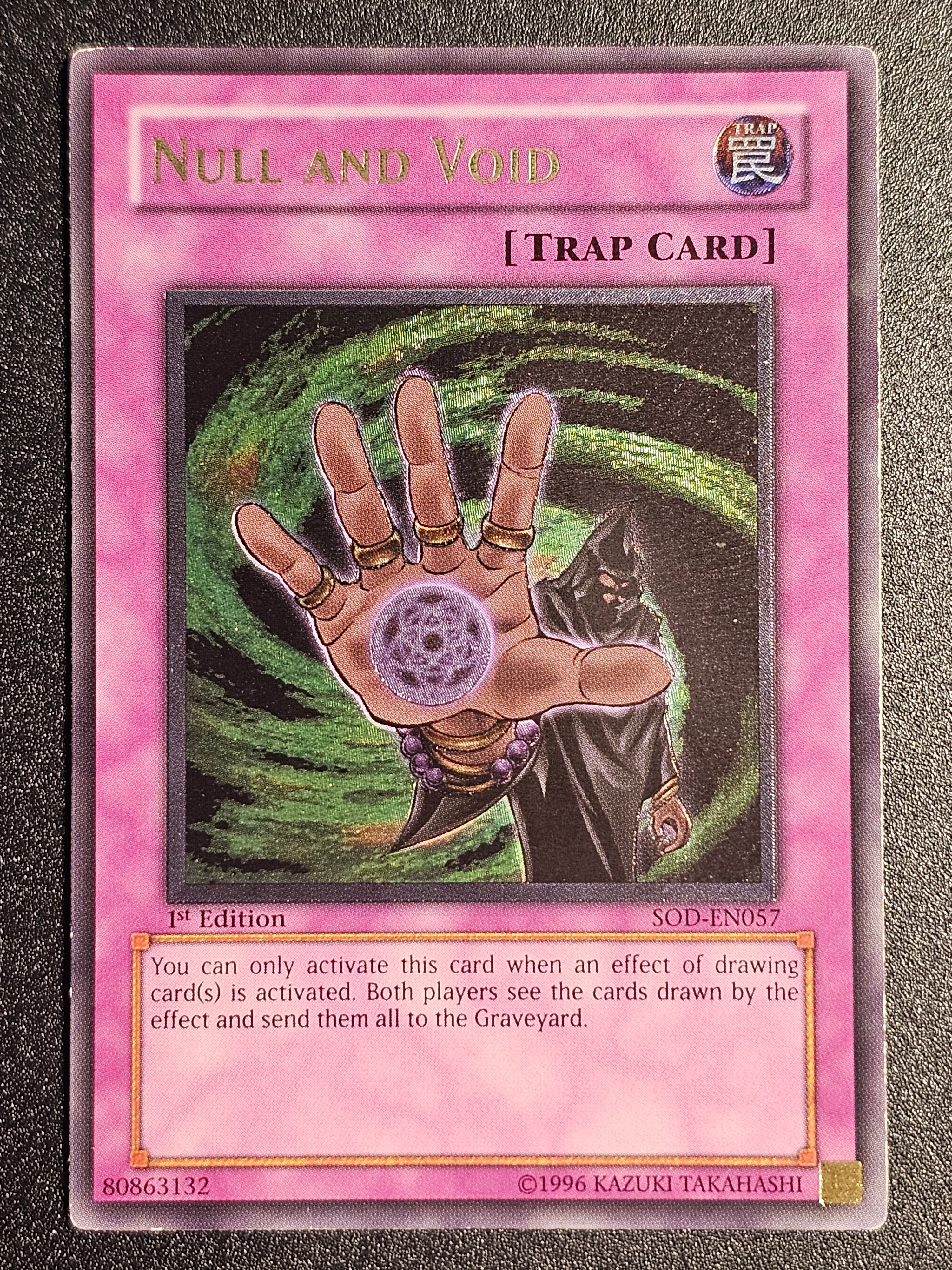 Yugioh - Null and Void SOD-EN057 1st Edition Ultimate Rare