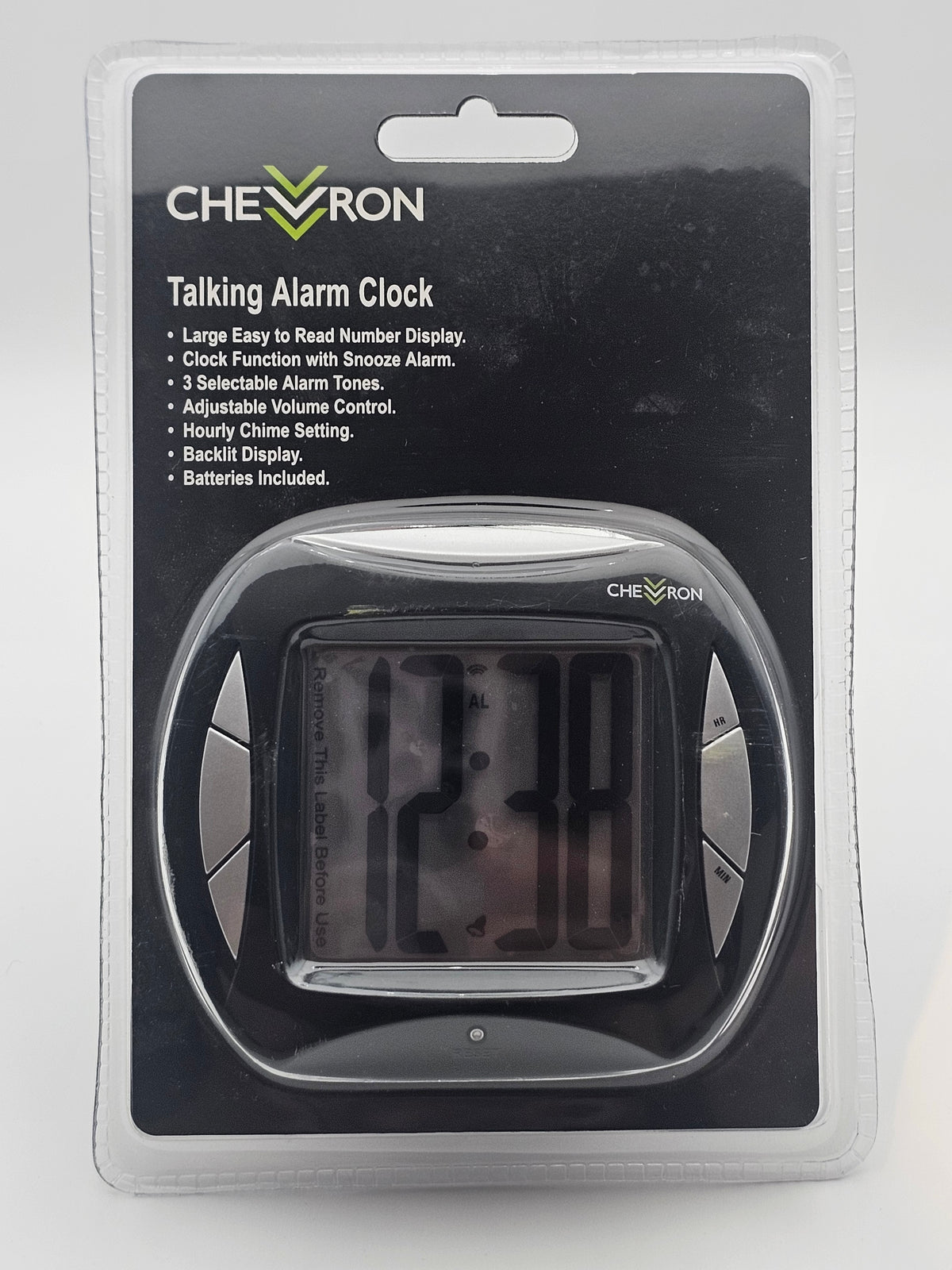 Chevron Talking Alarm Clock Digital