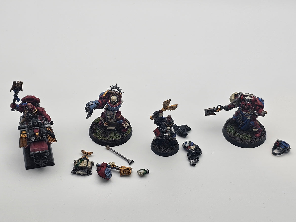 Warhammer 40k Space Marine Metal Chaplin and Librarians