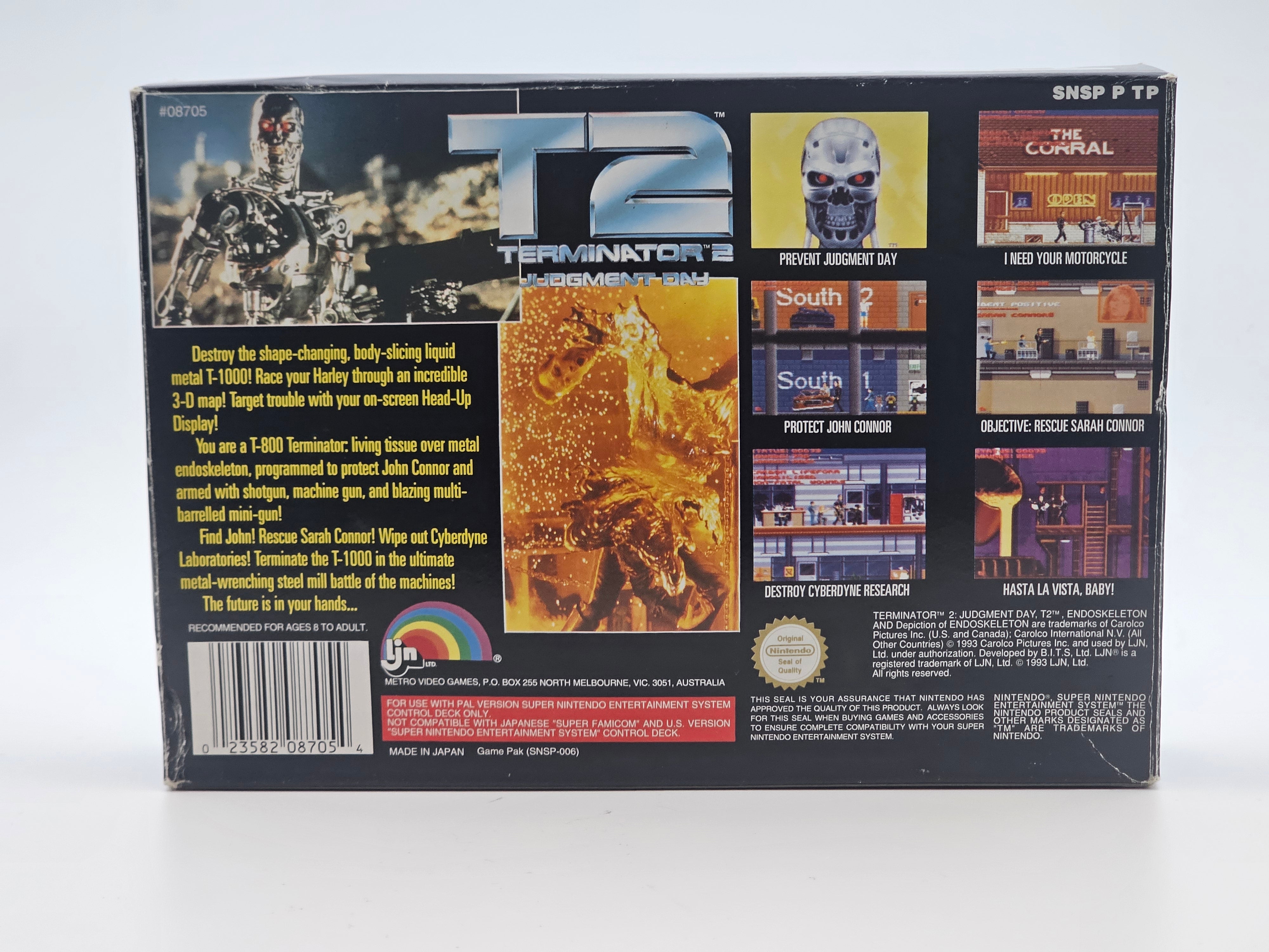 Super Nintendo - Terminator 2 Judgement Day Boxed