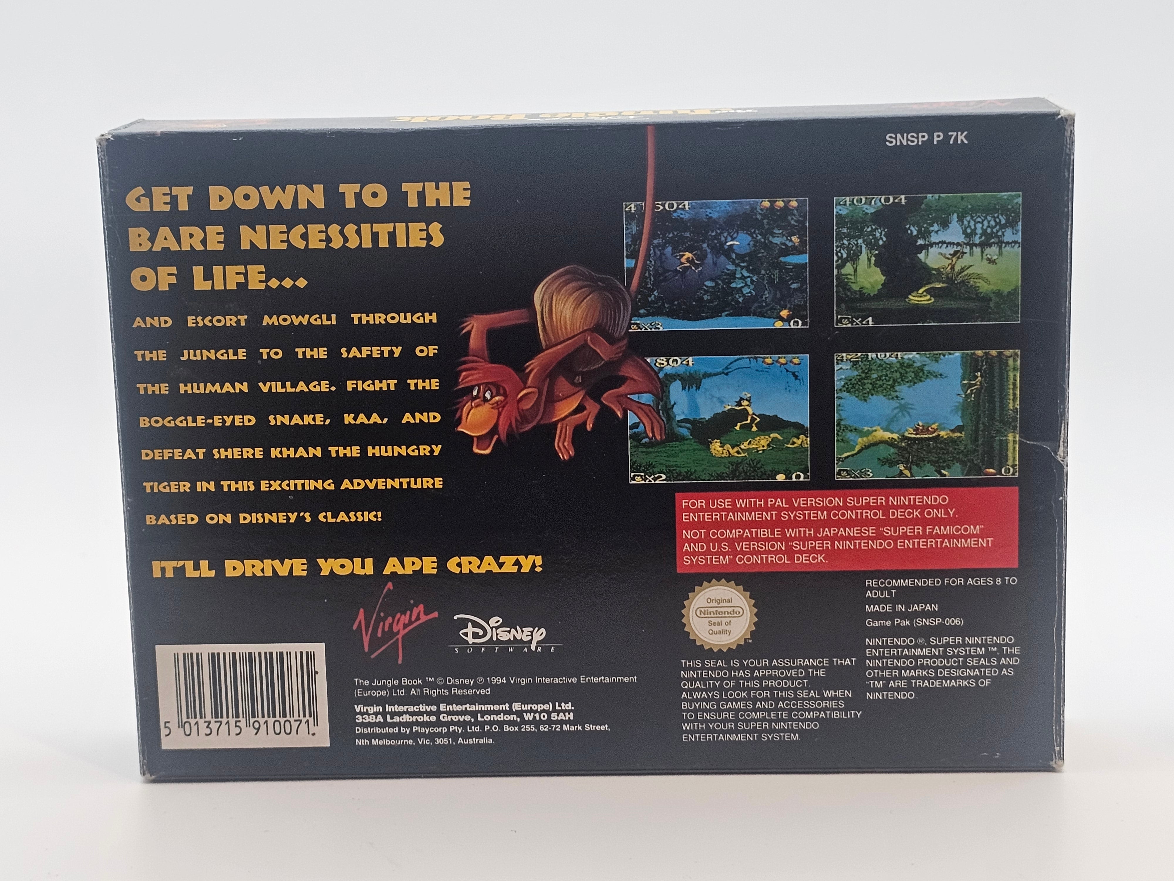 Super Nintendo - Disney's the Jungle Book Boxed