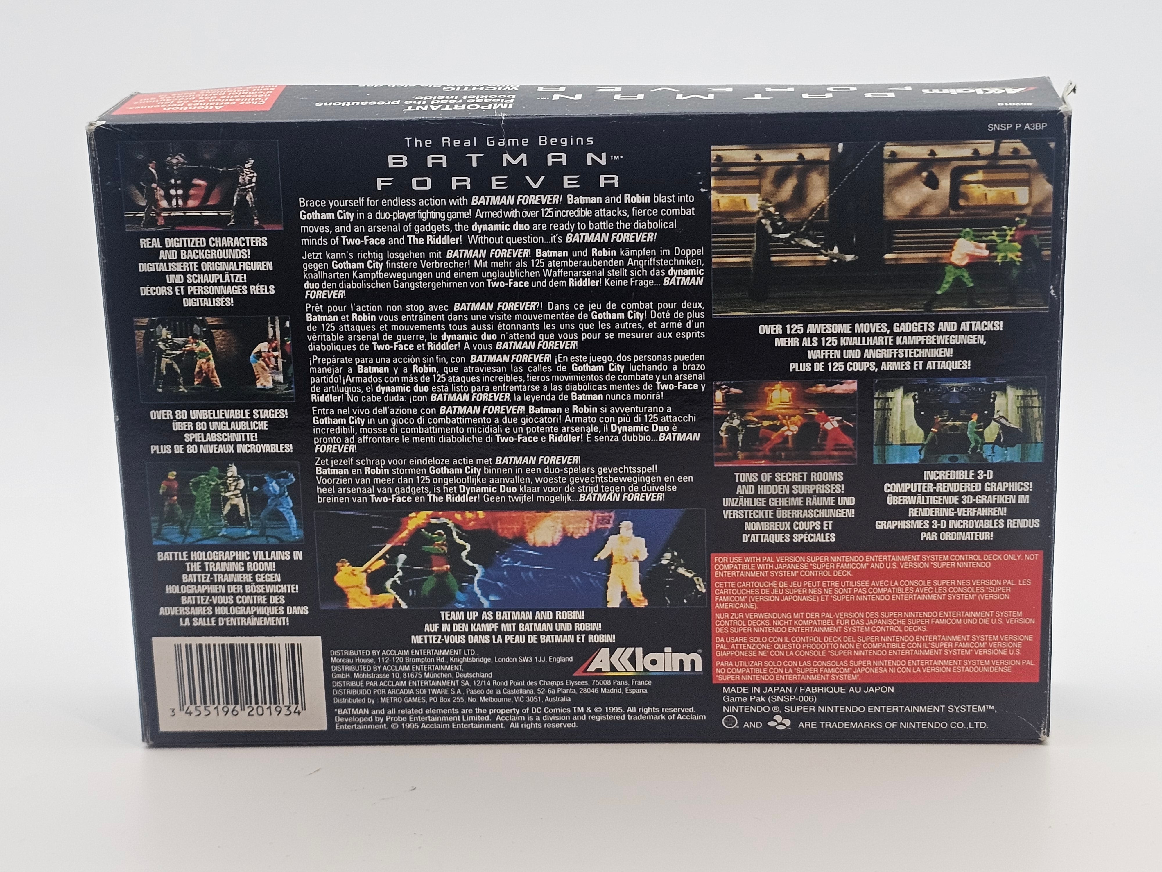 Super Nintendo - Batman Forever PAL Boxed