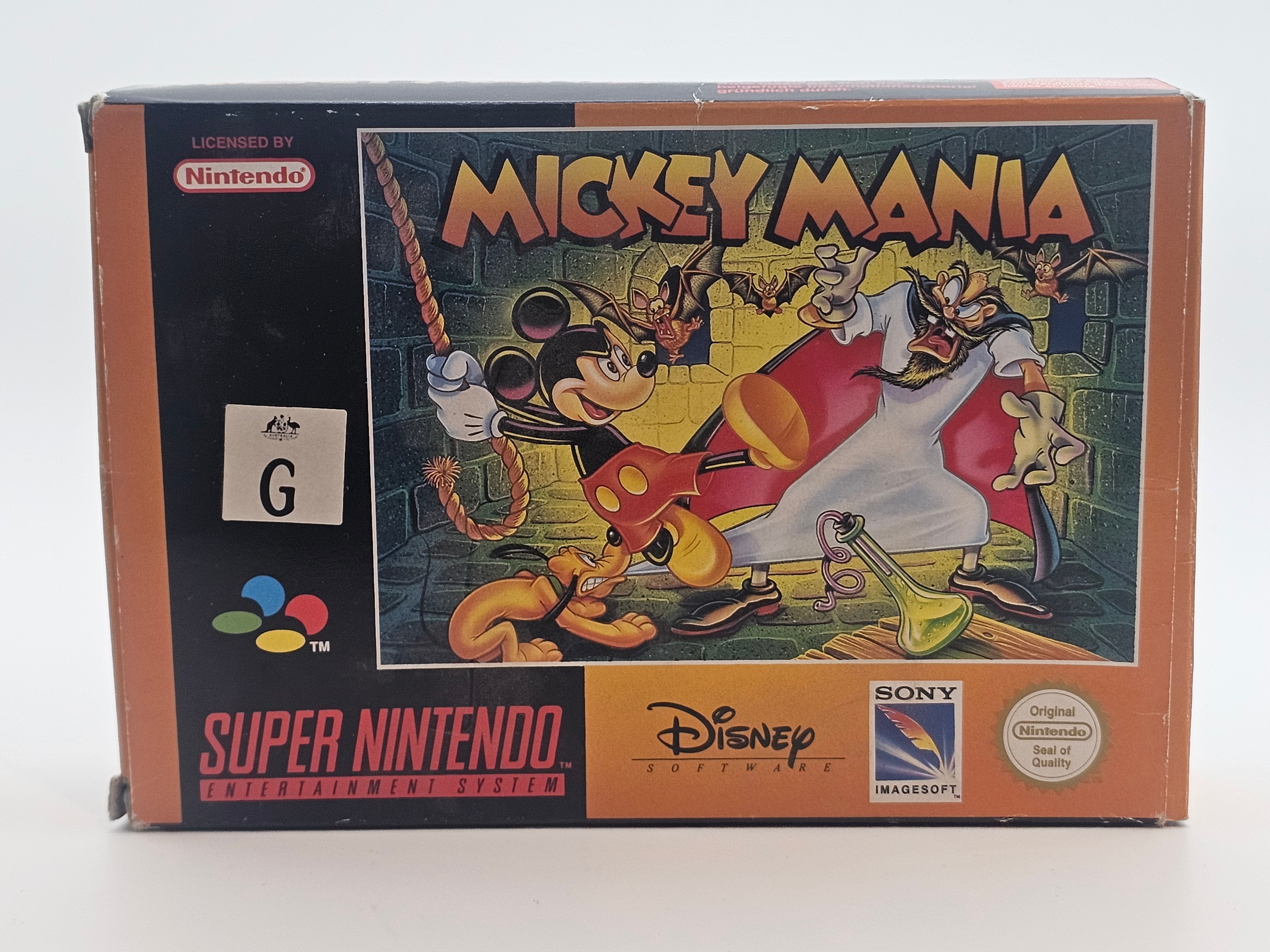 Super Nintendo - Disney Mickey Mania PAL Boxed