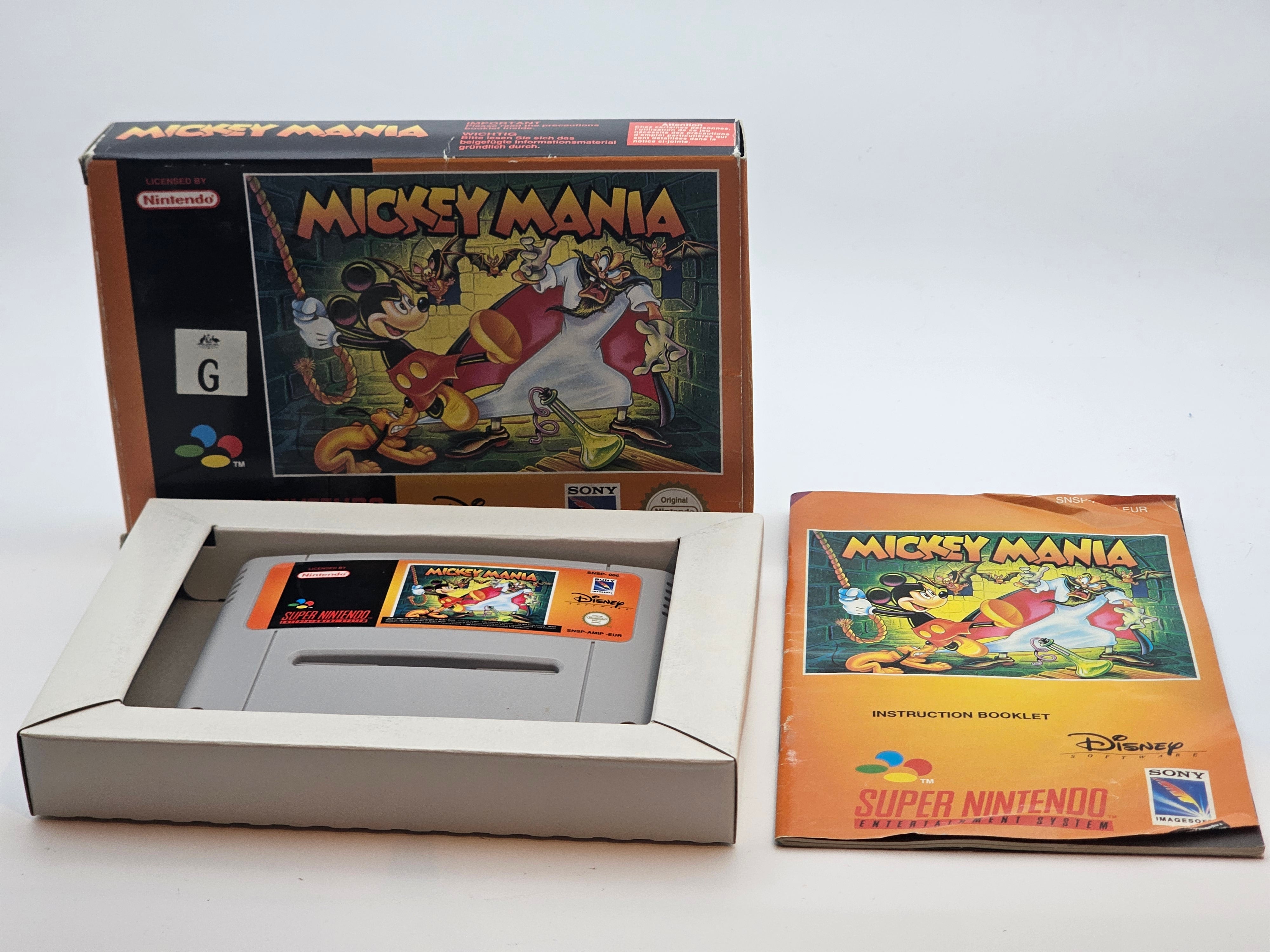 Super Nintendo - Disney Mickey Mania PAL Boxed