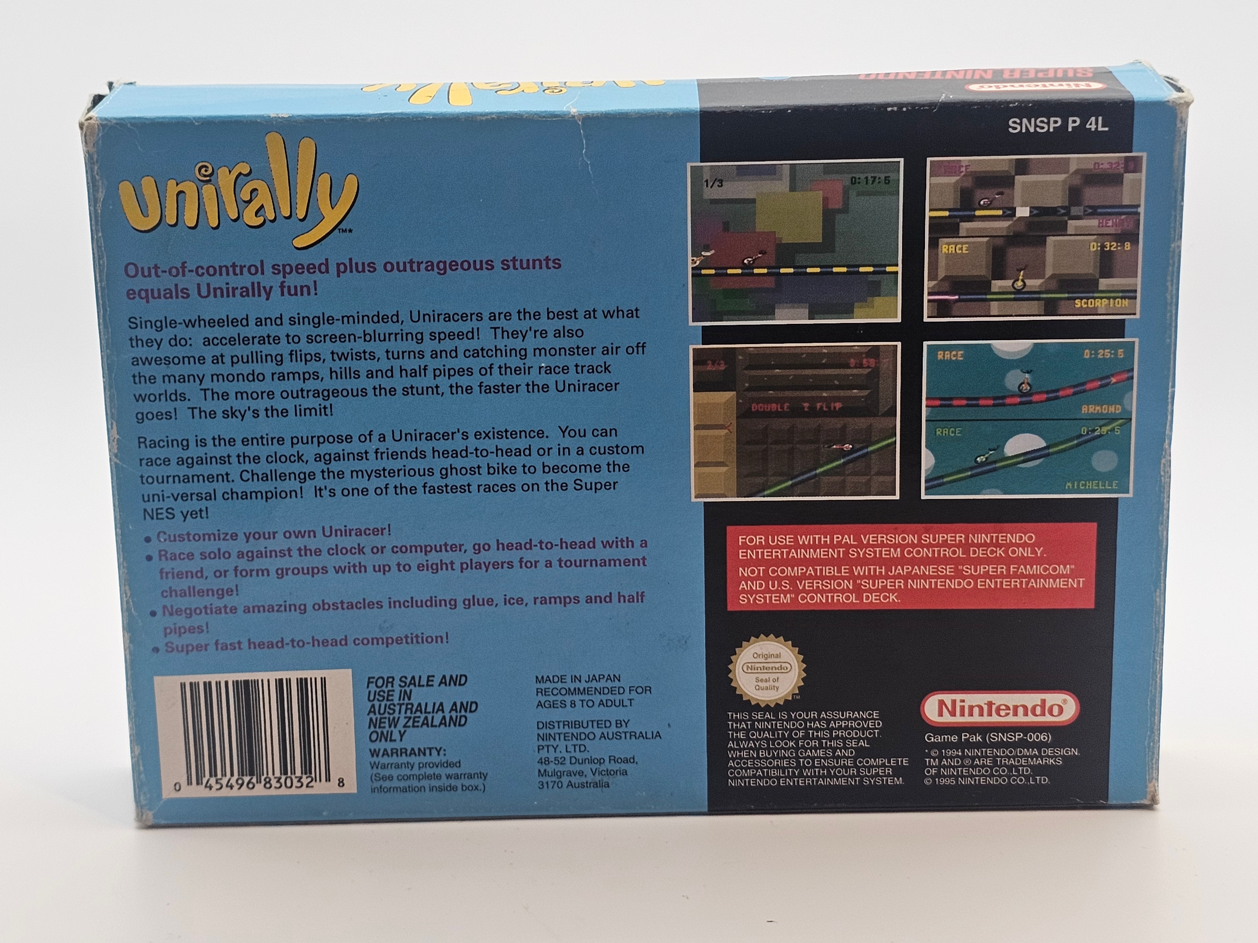 Super Nintendo - Unirally Boxed