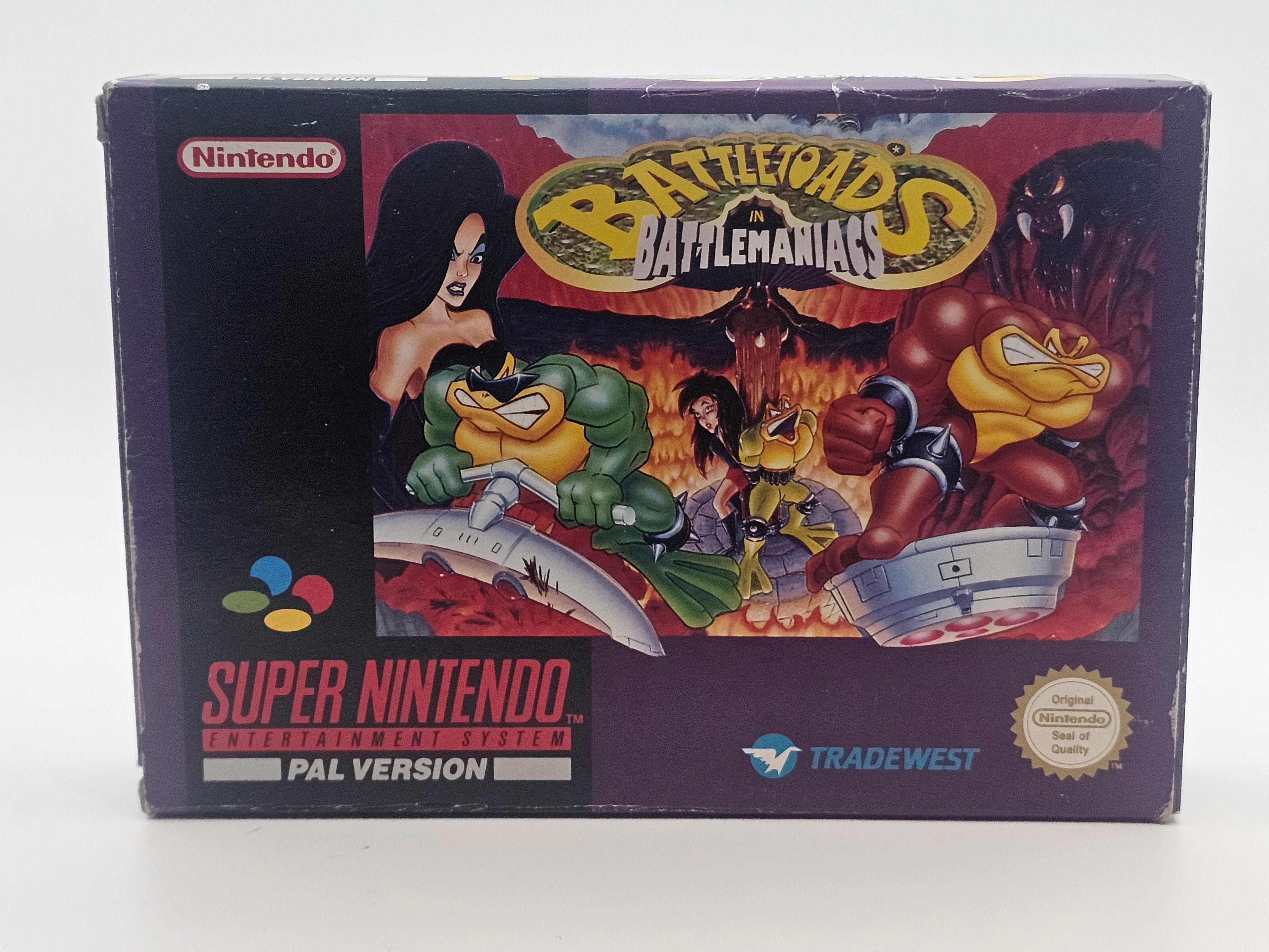 Super Nintendo - Battletoads in Battlemaniacs PAL Boxed
