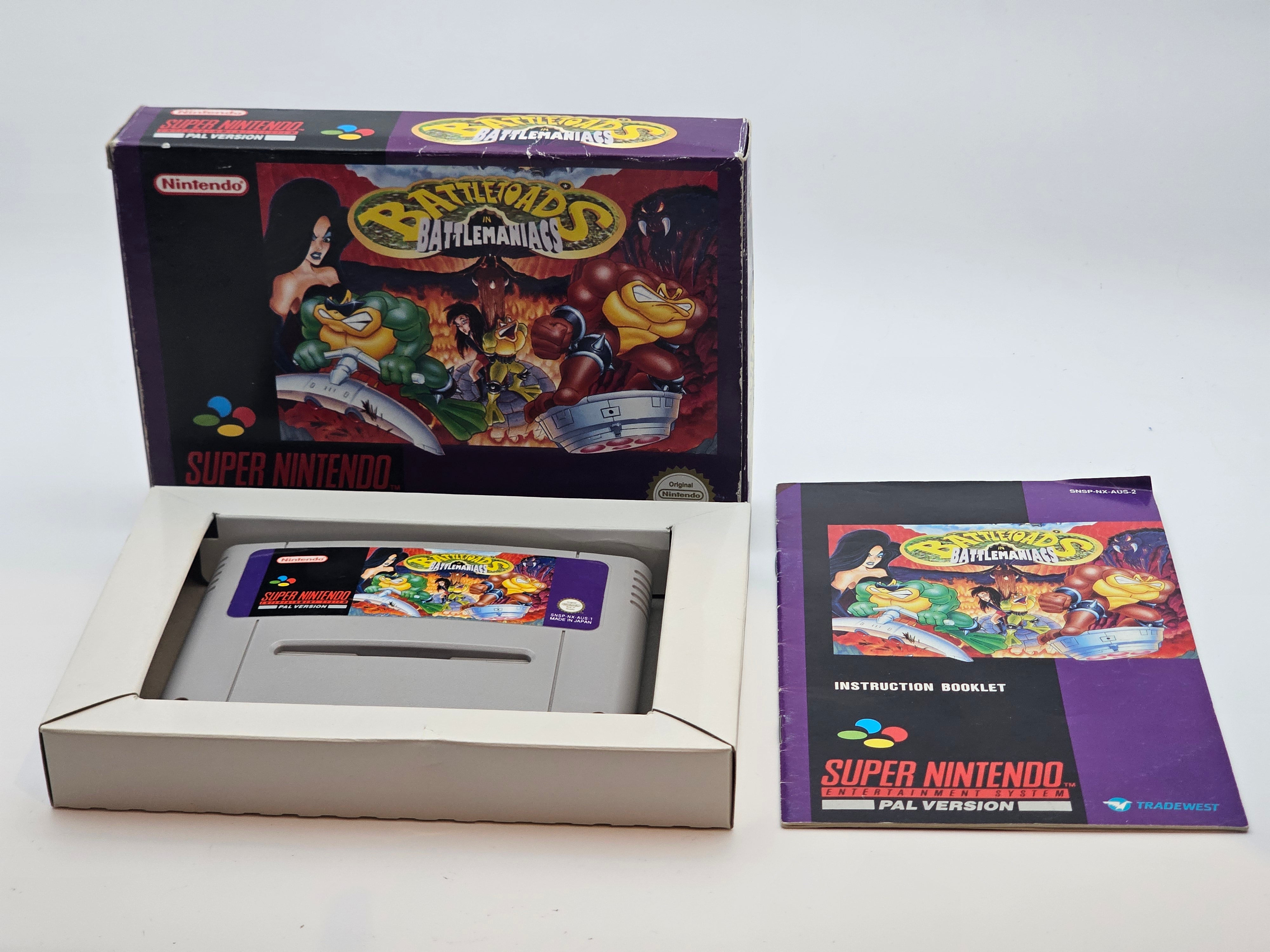 Super Nintendo - Battletoads in Battlemaniacs PAL Boxed