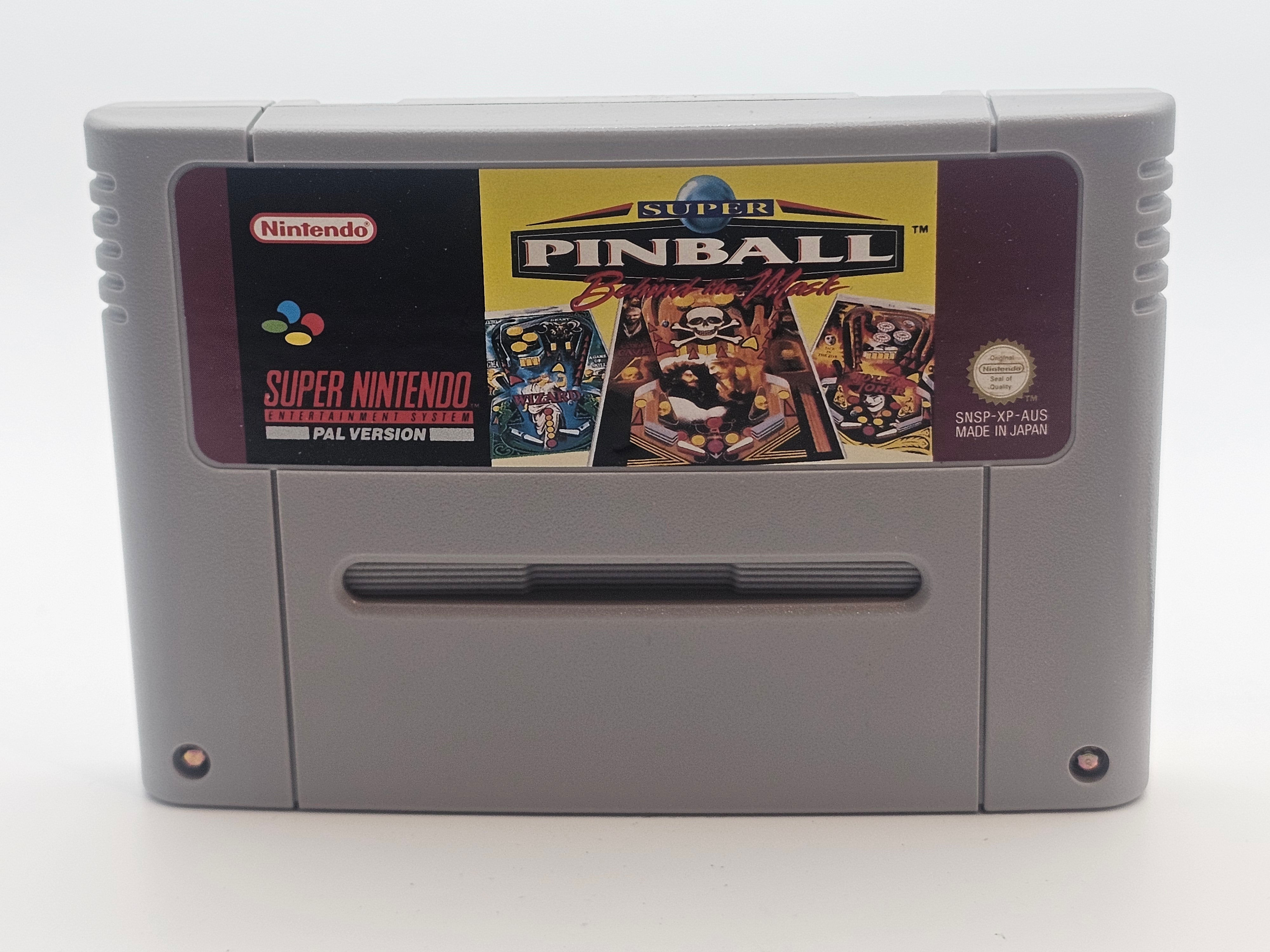 Super Nintendo - Super Pinball Behind the Mask PAL Boxed