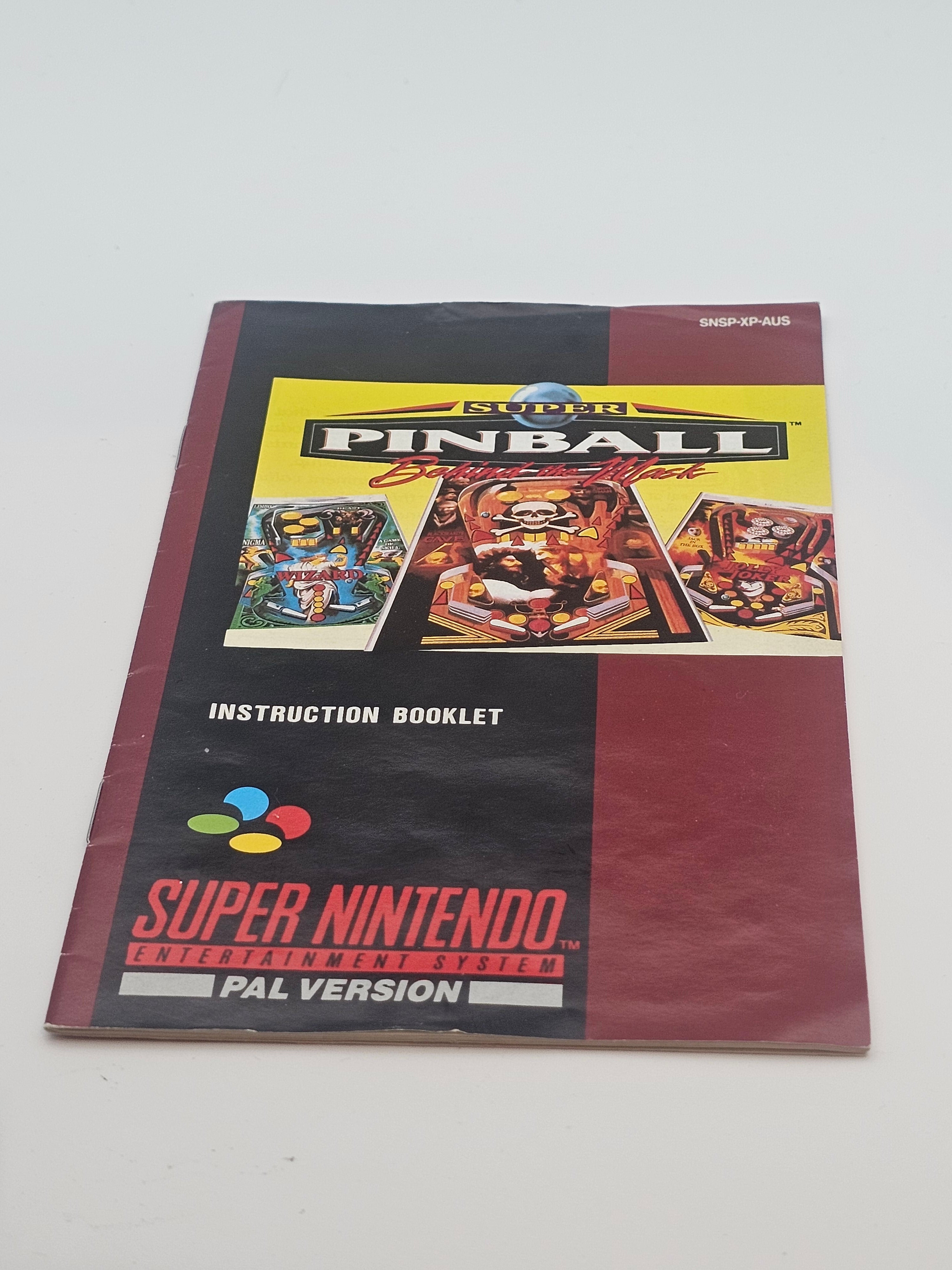 Super Nintendo - Super Pinball Behind the Mask PAL Boxed