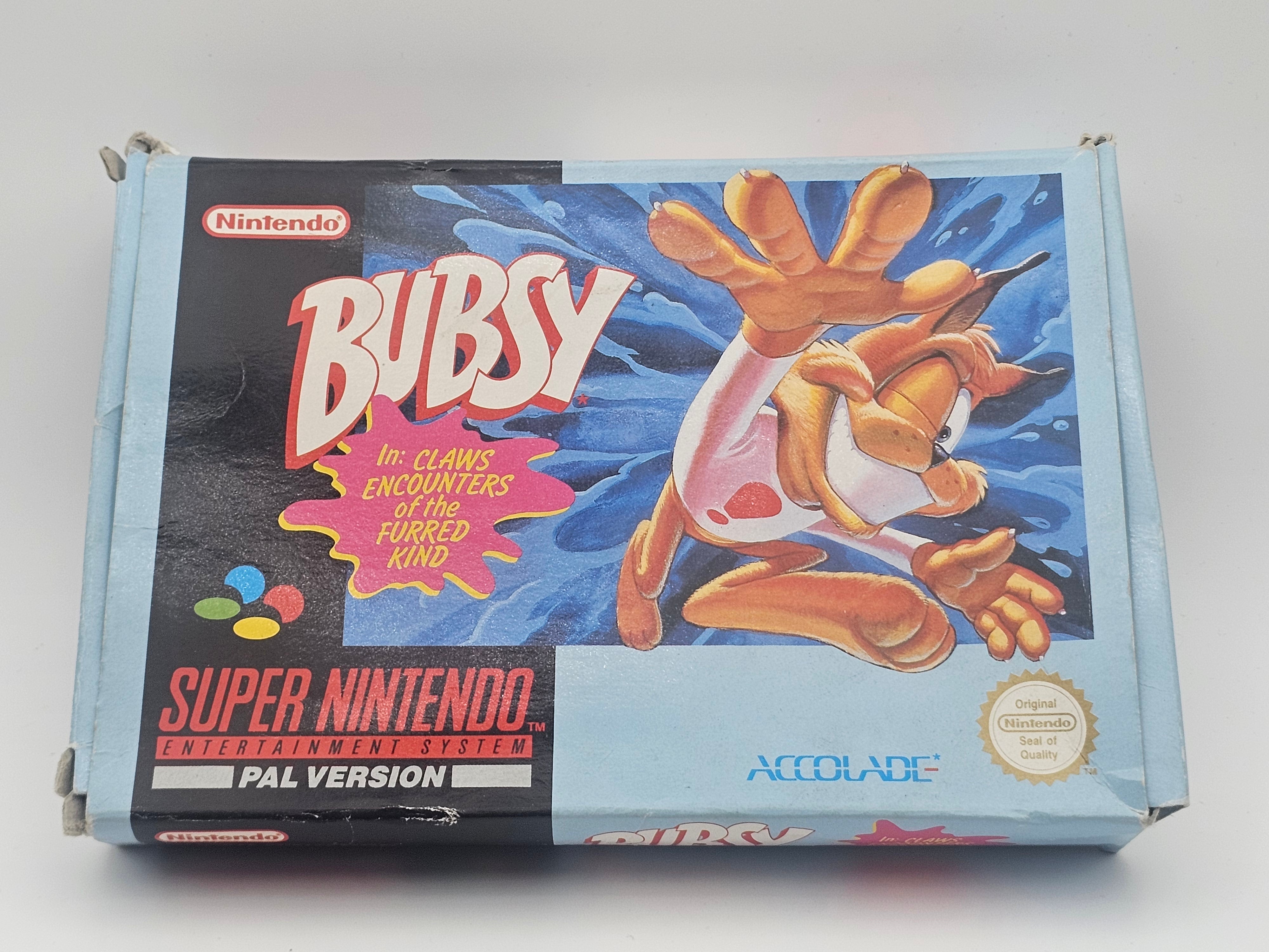Super Nintendo - Bubsy PAL Boxed