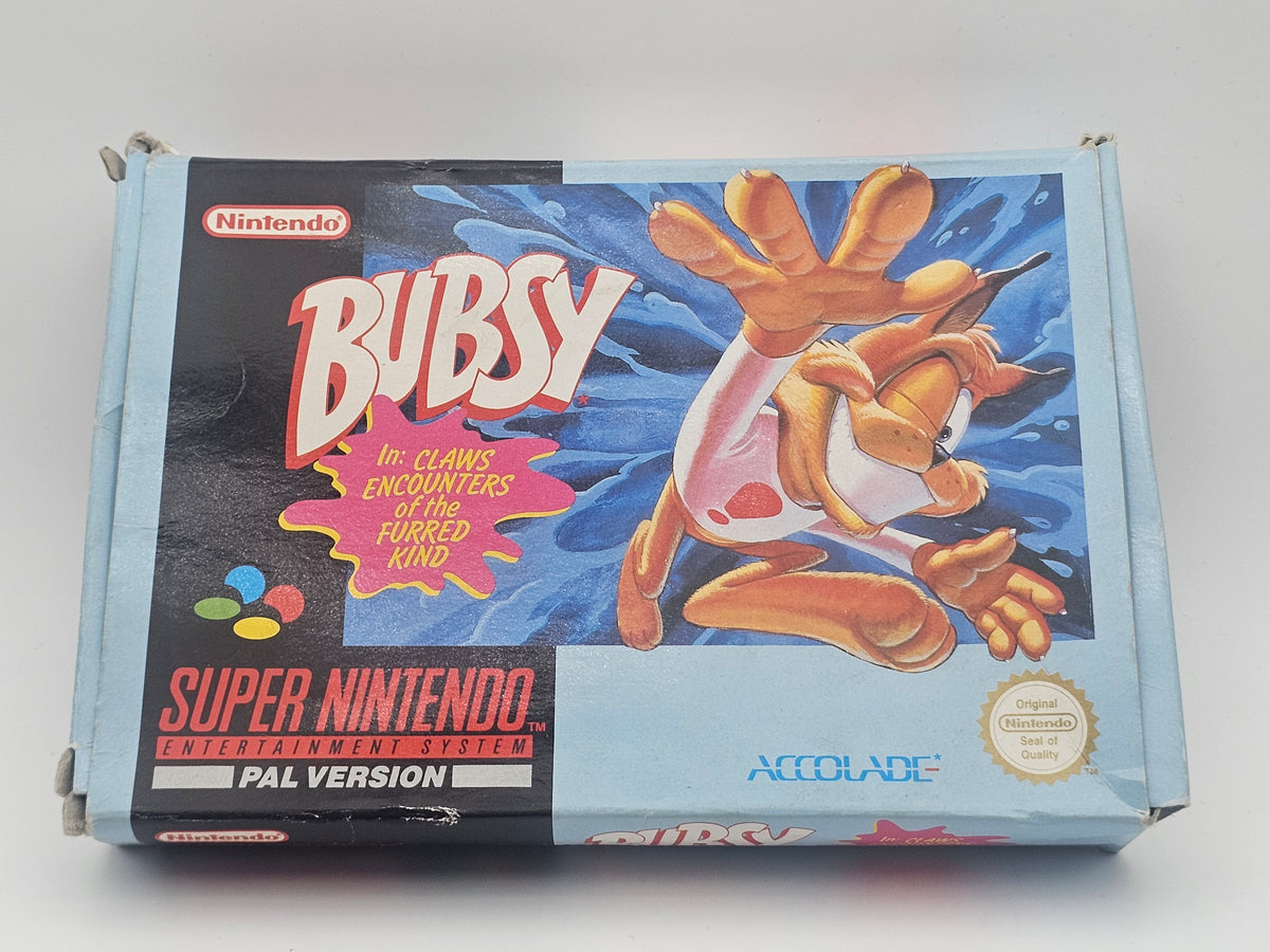 Super Nintendo - Bubsy PAL Boxed