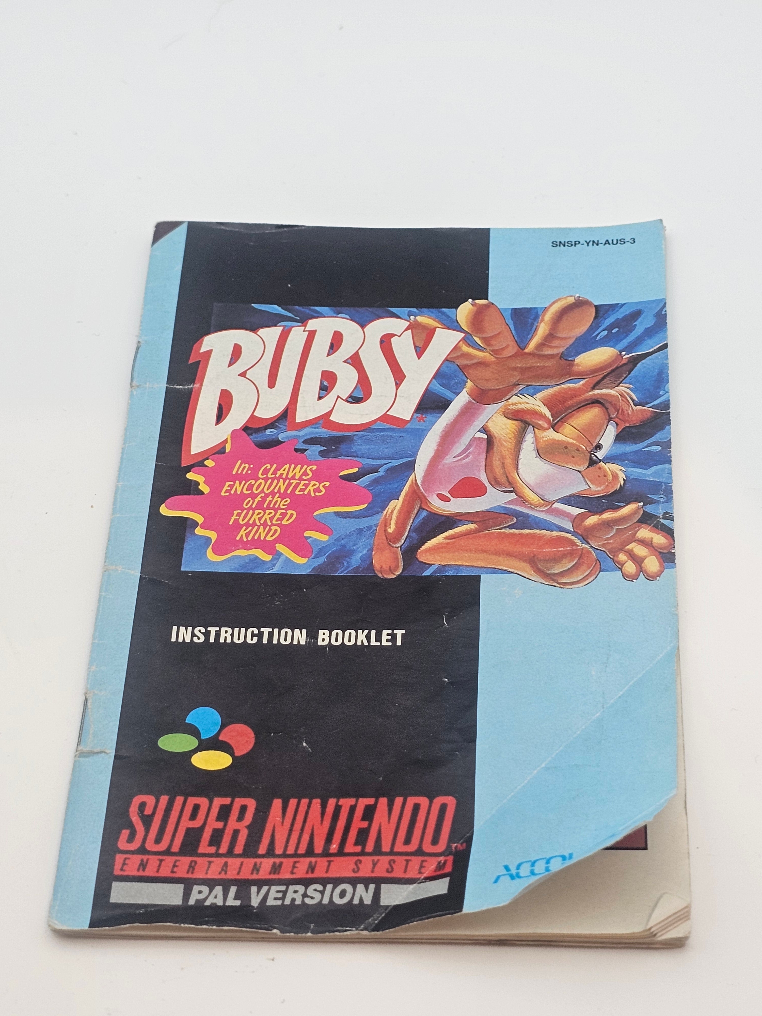 Super Nintendo - Bubsy PAL Boxed