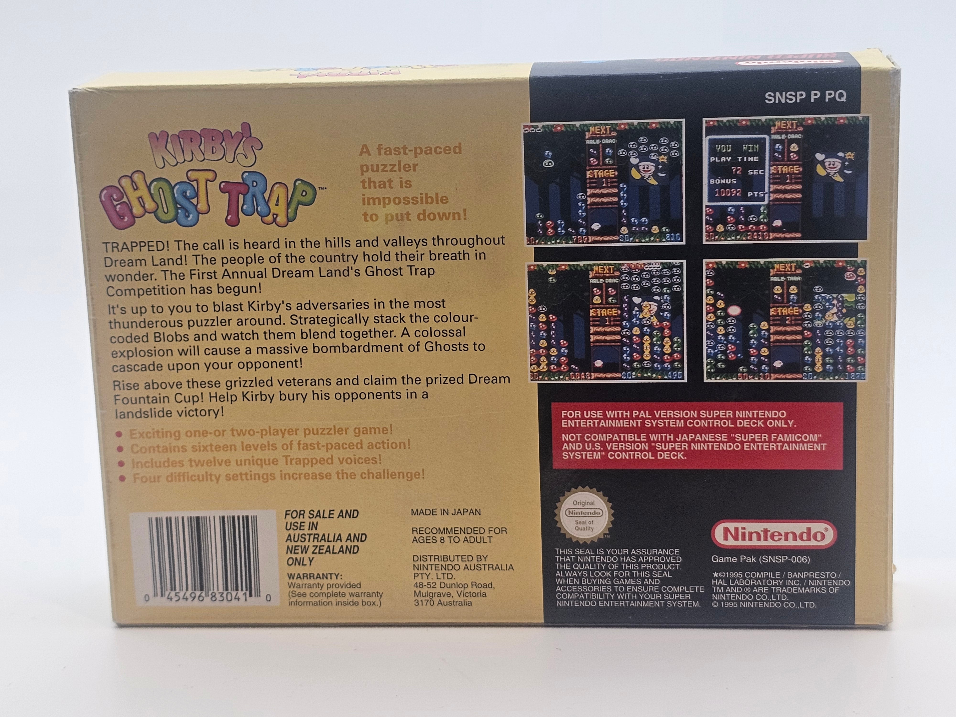 Super Nintendo - Kirby's Ghost Trap PAL Boxed