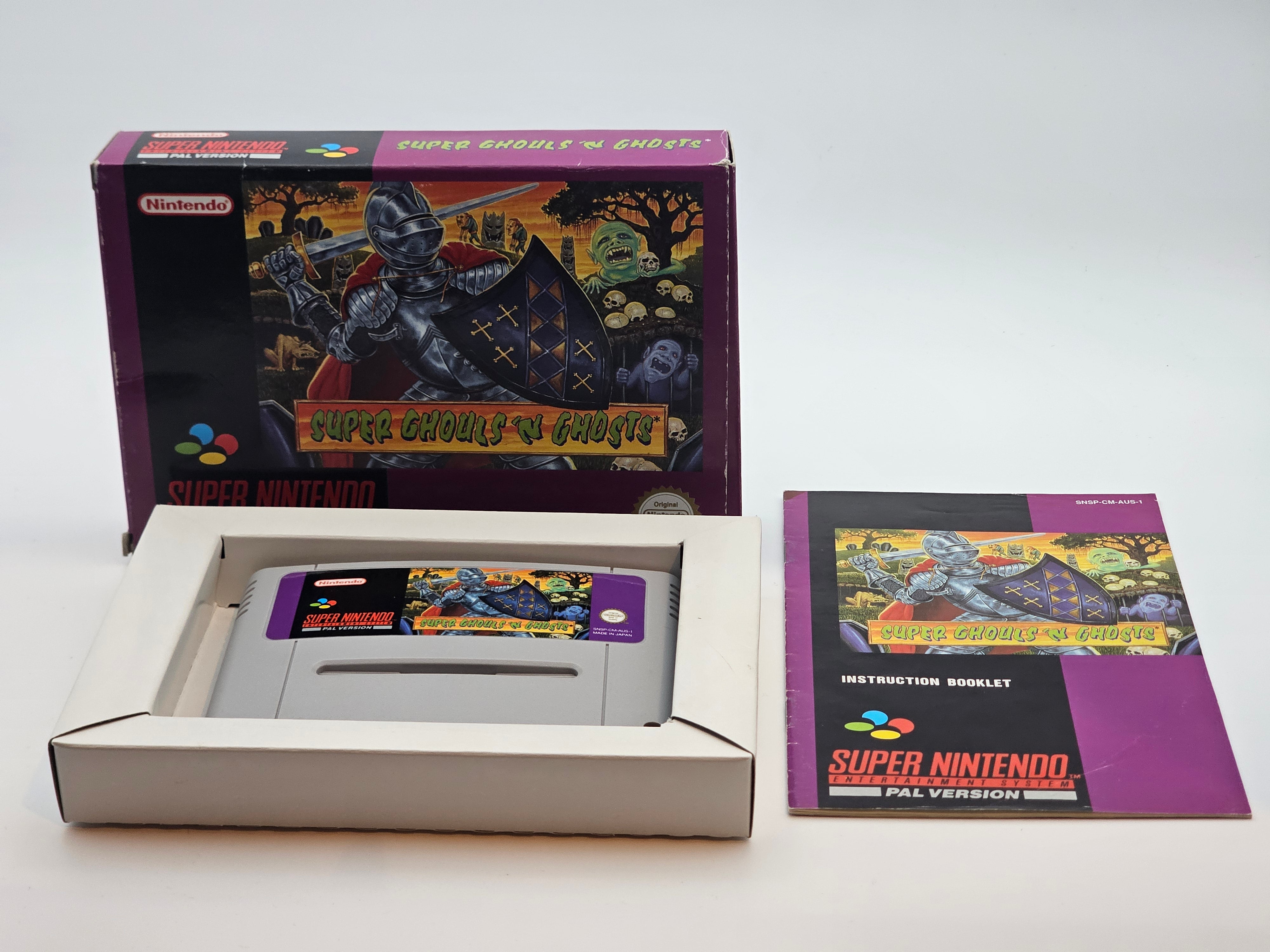 Super Nintendo - Super Ghouls N Ghosts PAL Boxed