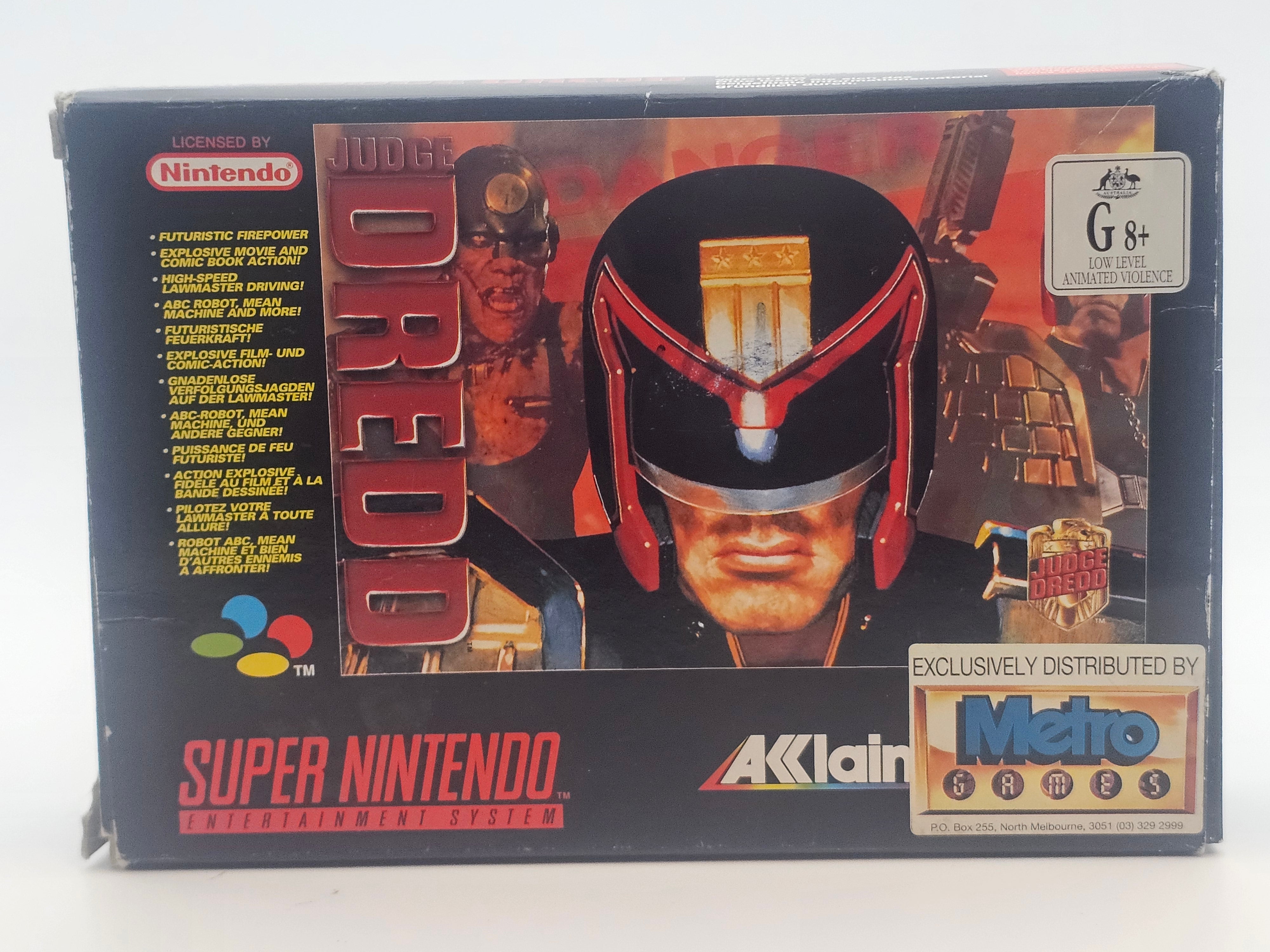 Super Nintendo - Judge Dredd PAL Boxed