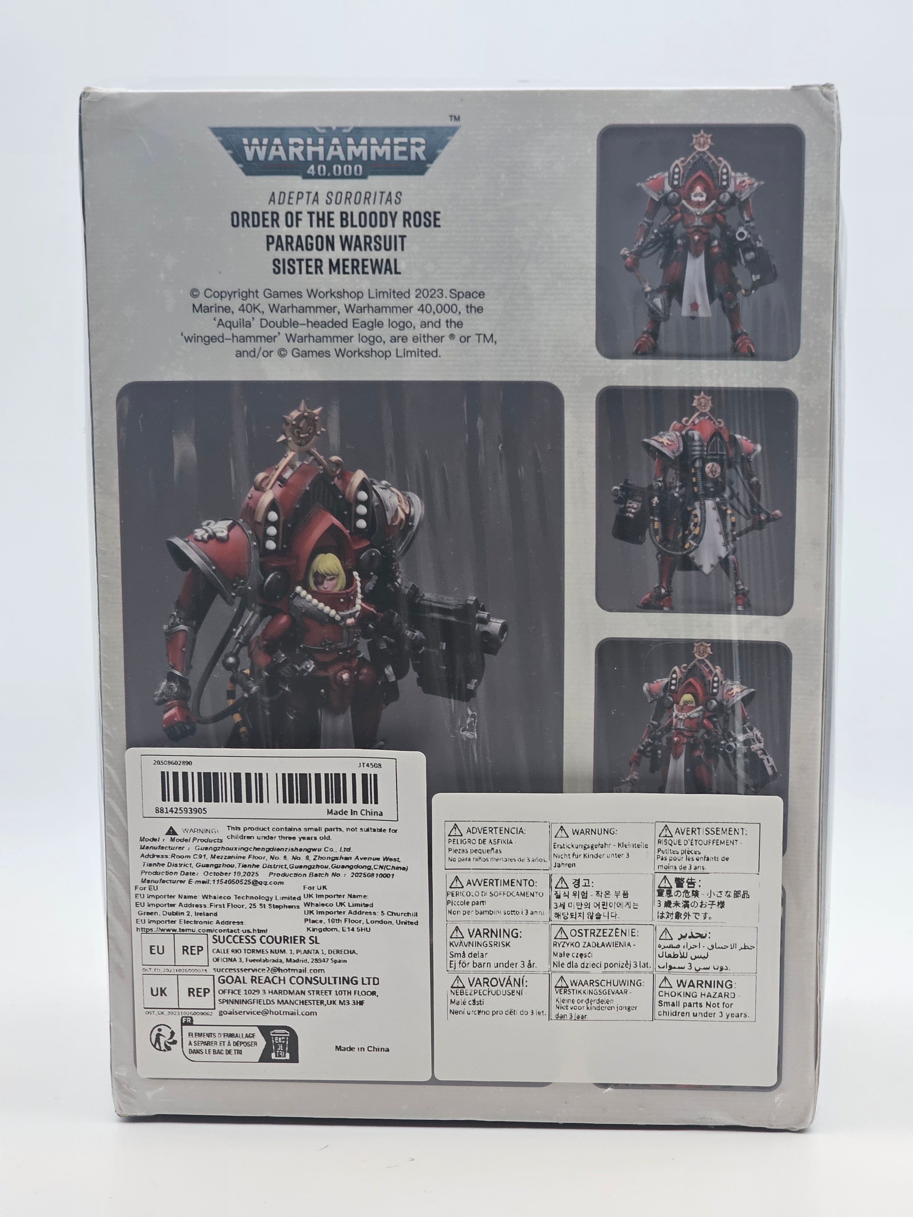 Warhammer Joytoy Adepta Sororitas Order of the Bloody Rose Paragon Warsuit