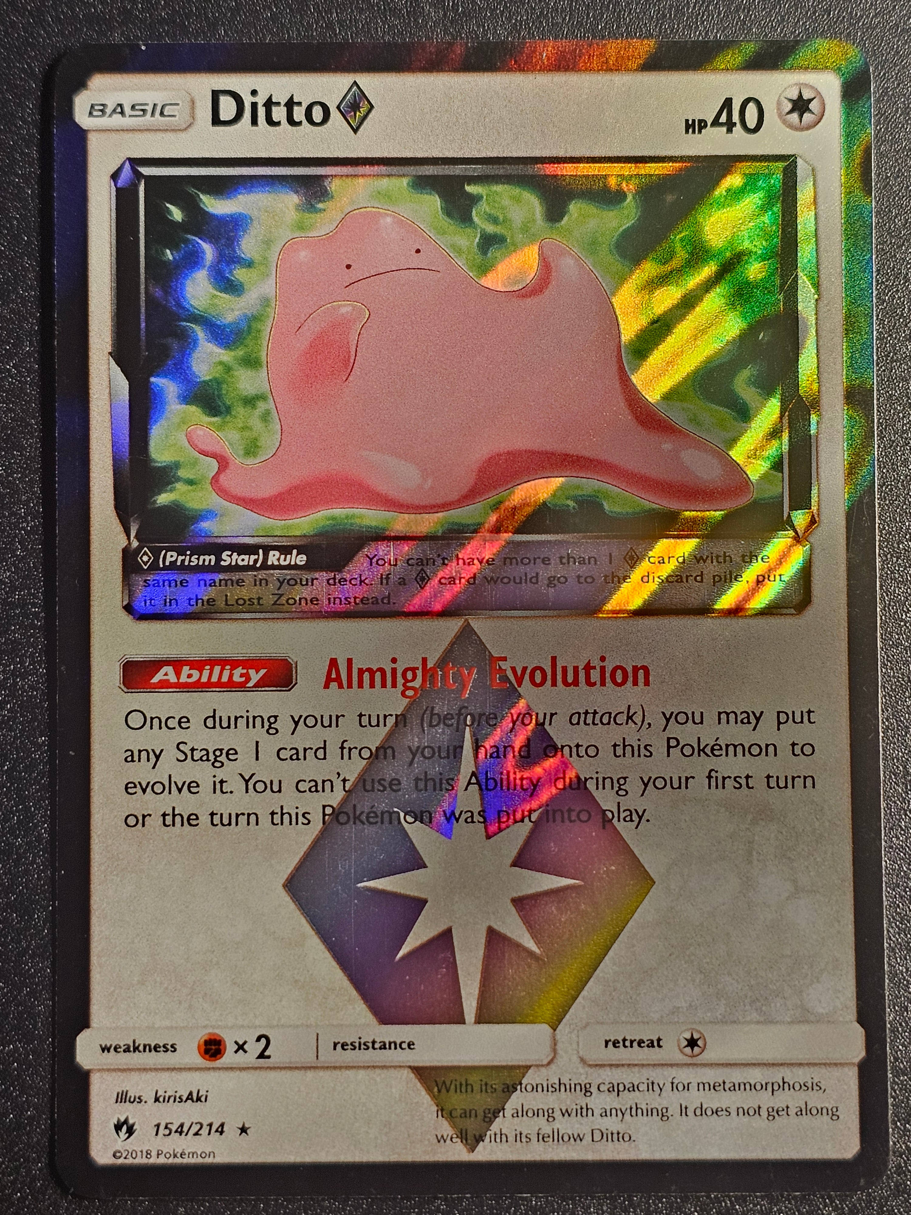 Pokemon TCG - Ditto 154/214 Lost Thunder