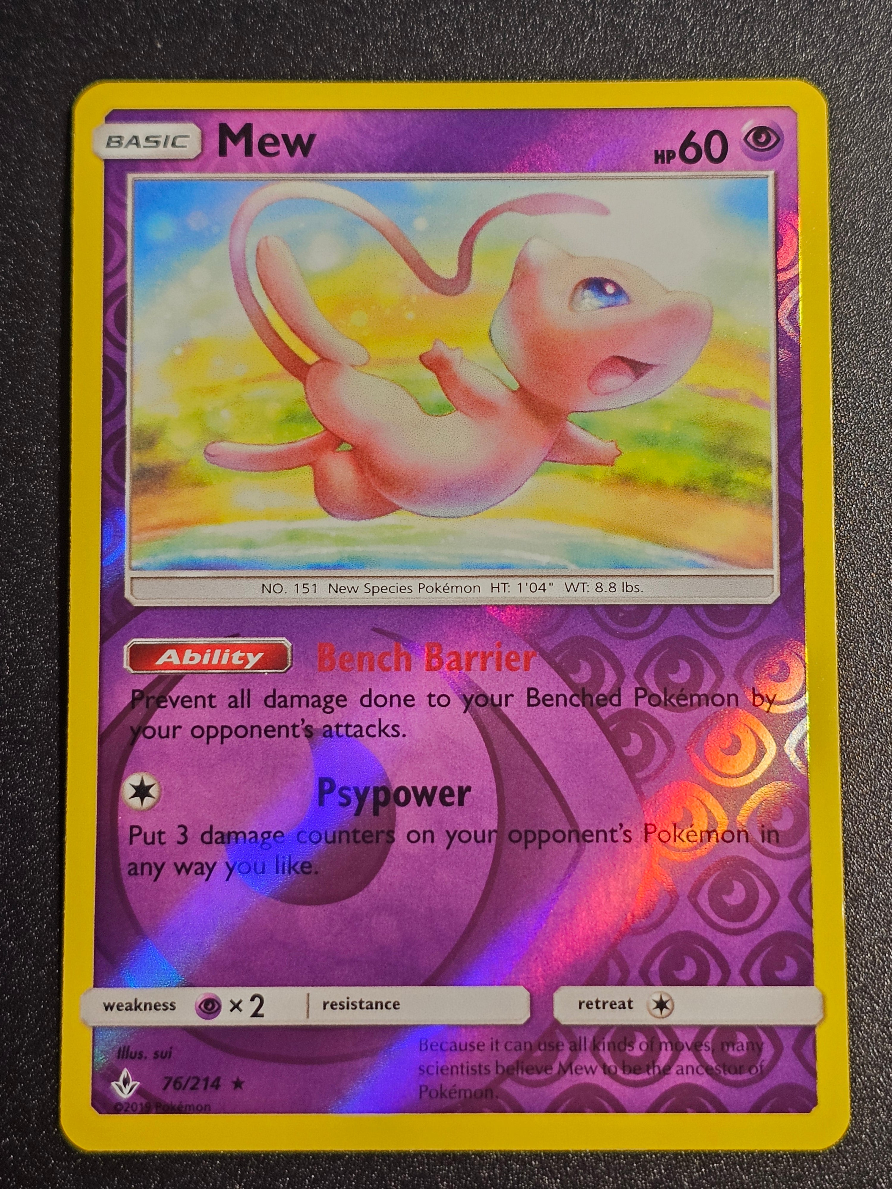 Pokemon TCG - Mew 76/214 Unbroken Bonds Reverse Holo