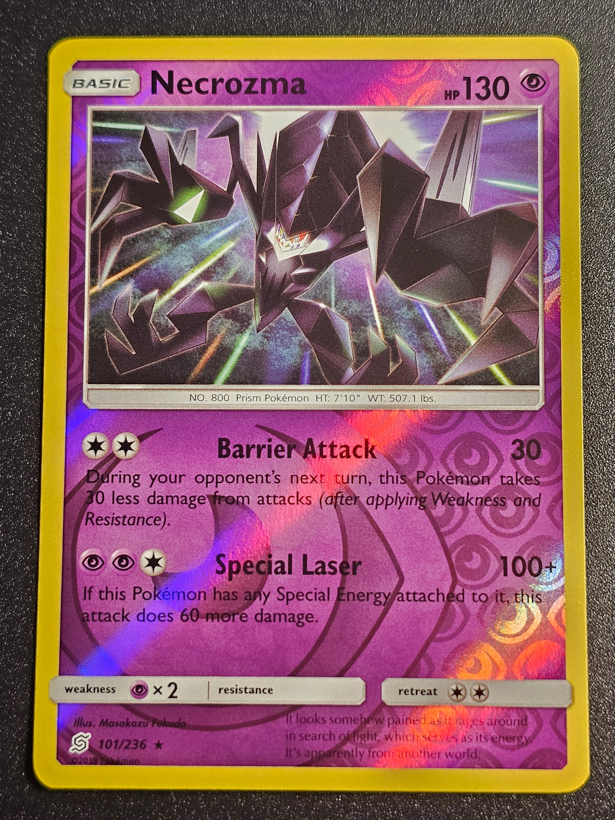 Pokemon TCG - Necrozma 101/236 Reverse Holo Unified Minds