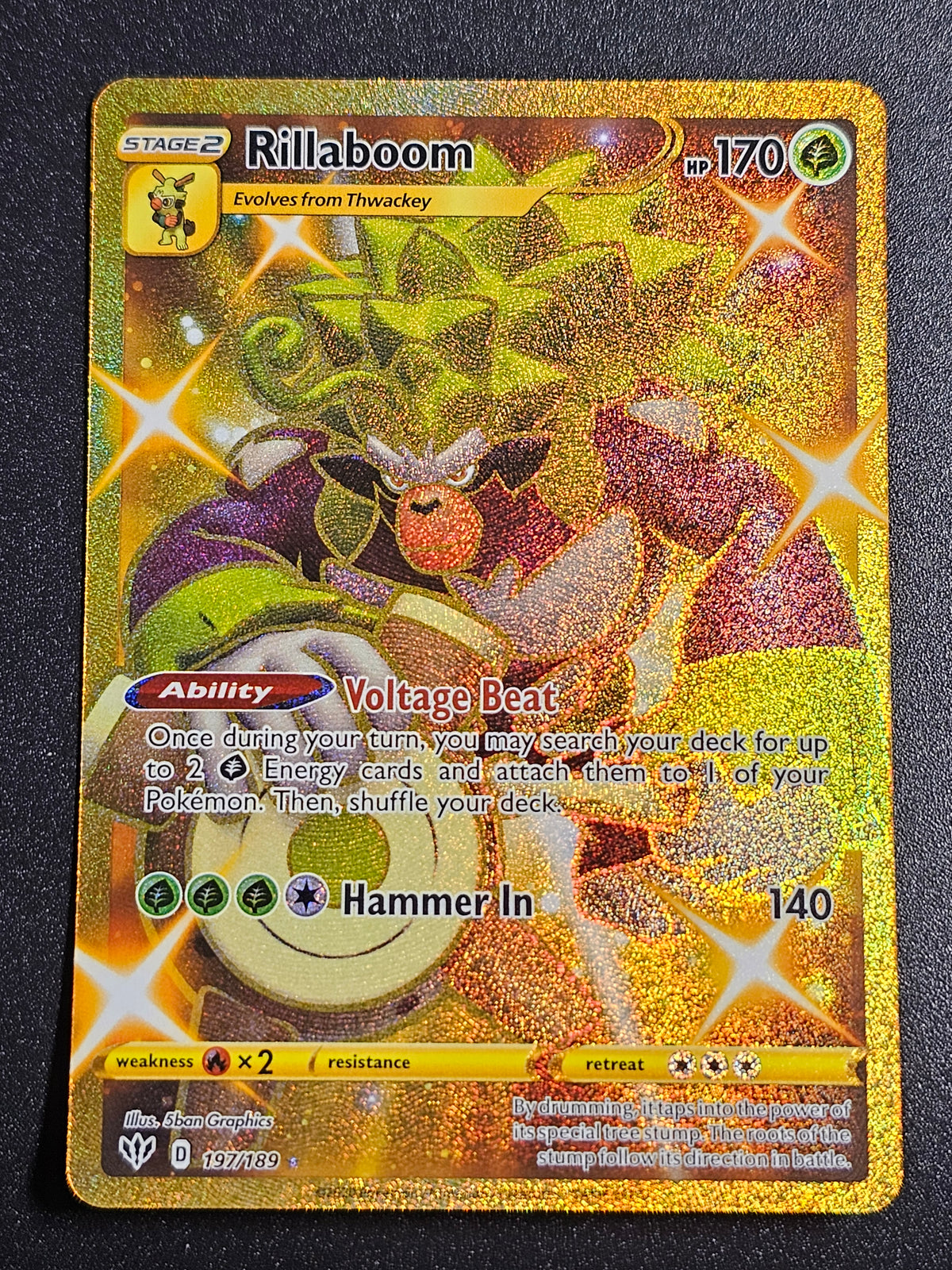 Pokemon TCG - Rillaboom 197/189 Darkness Ablaze