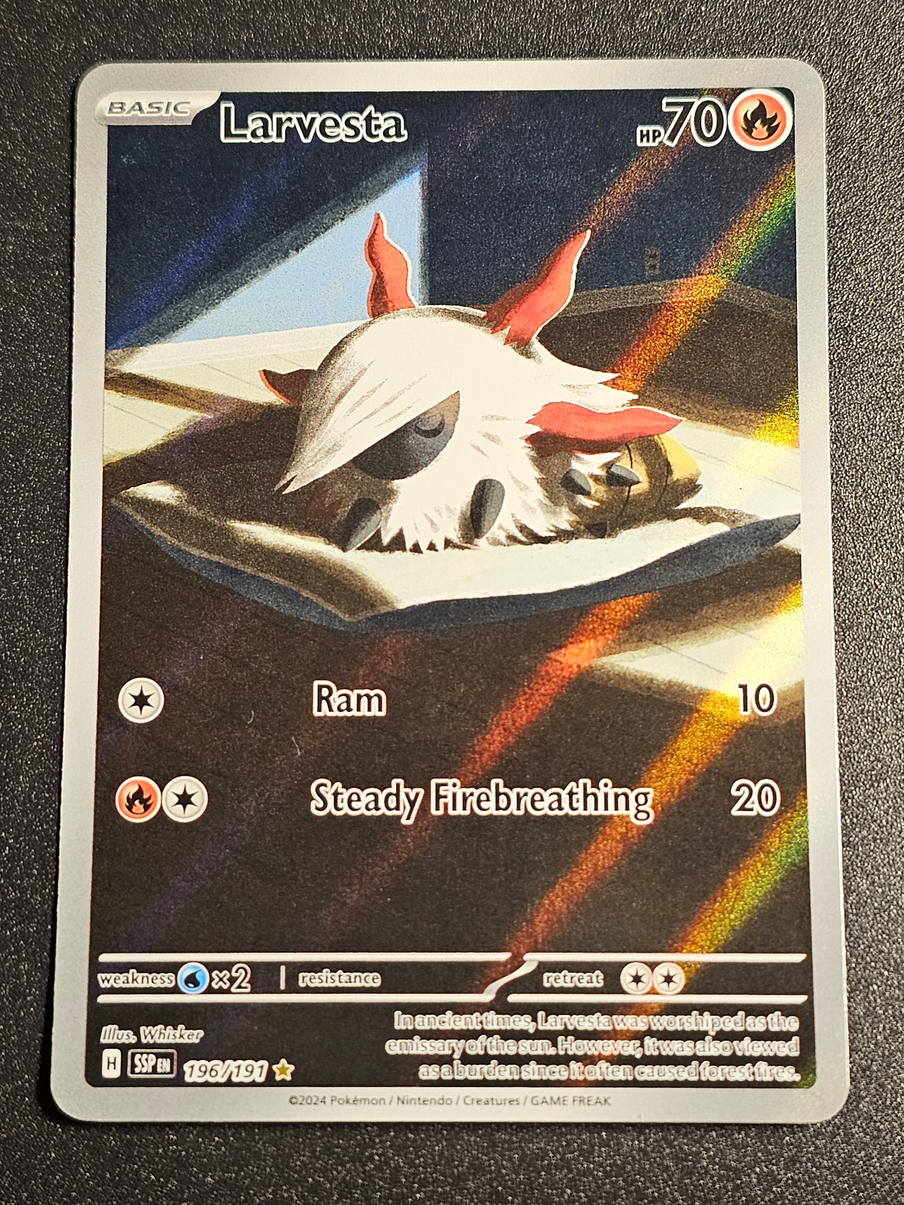 Pokemon TCG - Larvesta 196/191 Surging Sparks