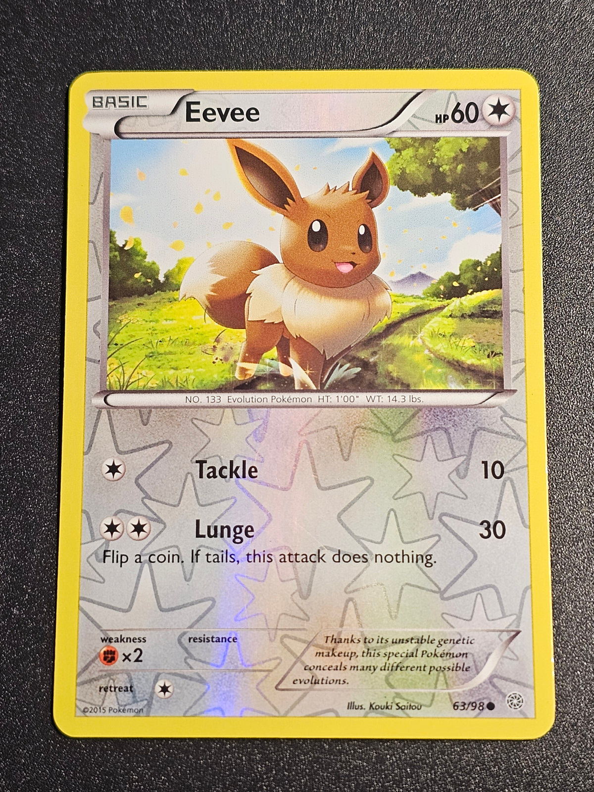 Pokemon TCG - Eevee 63/98 Reverse Holo Ancient Origins