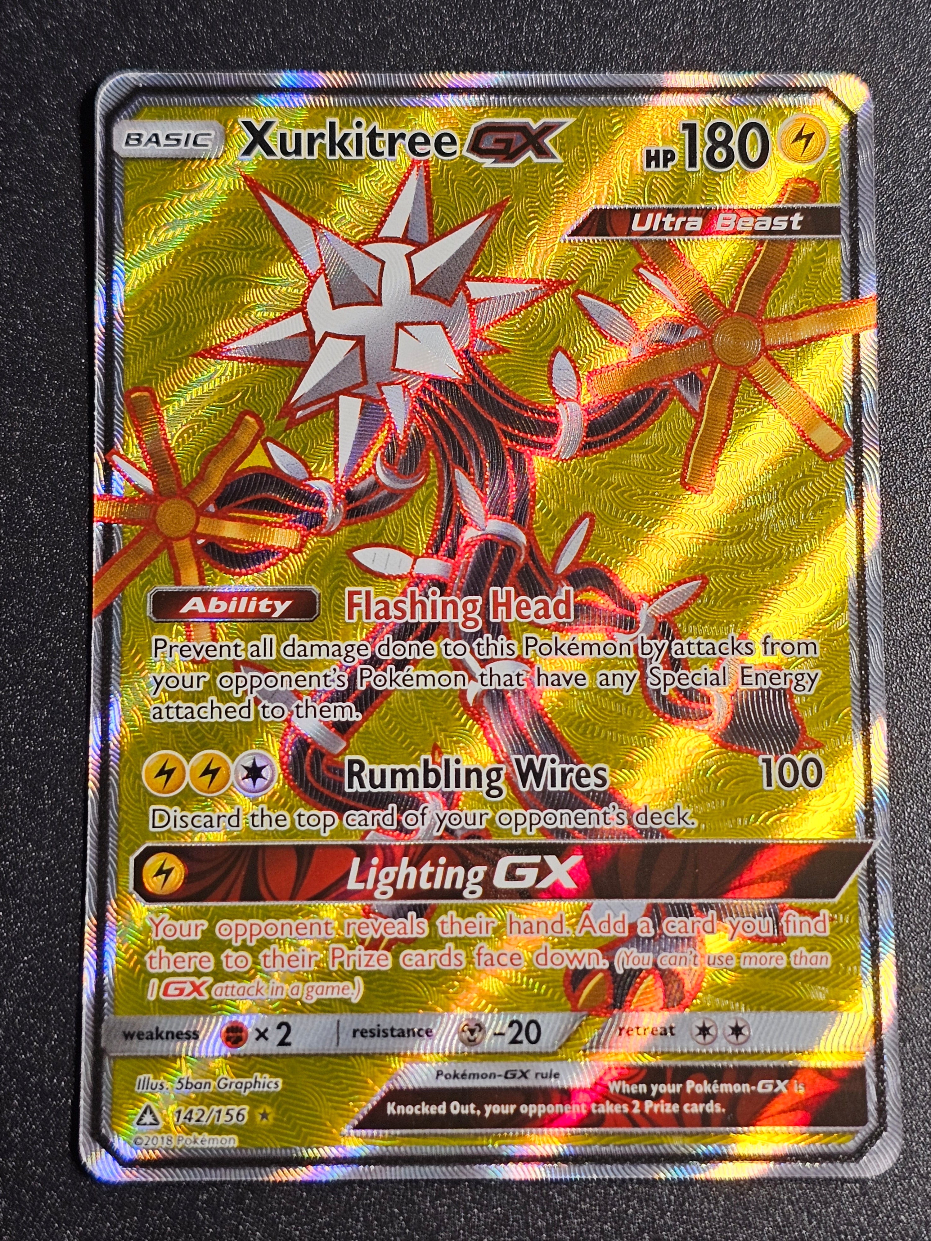 Pokemon TCG - Xurkitree GX 142/156 Ultra Prism