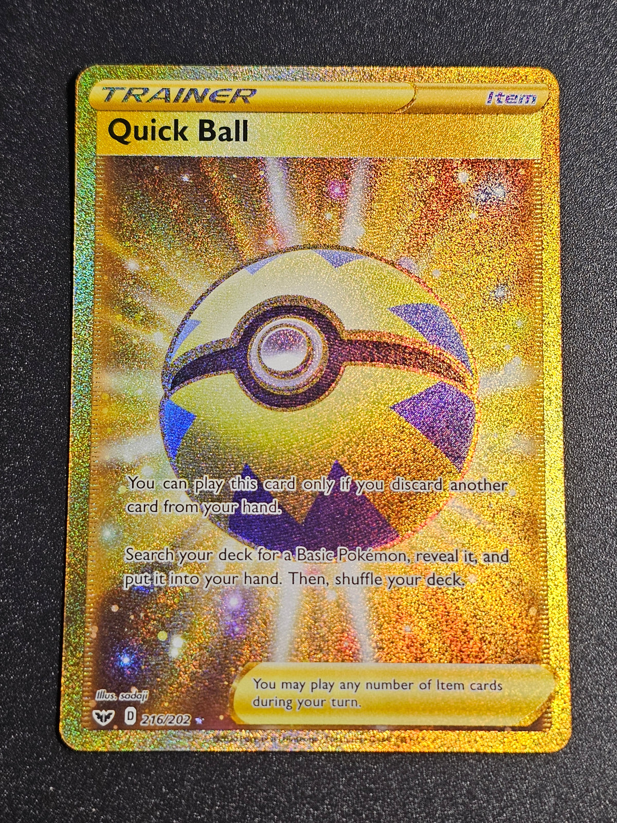 Pokemon TCG - Quick Ball 216/202 Sword & Shield