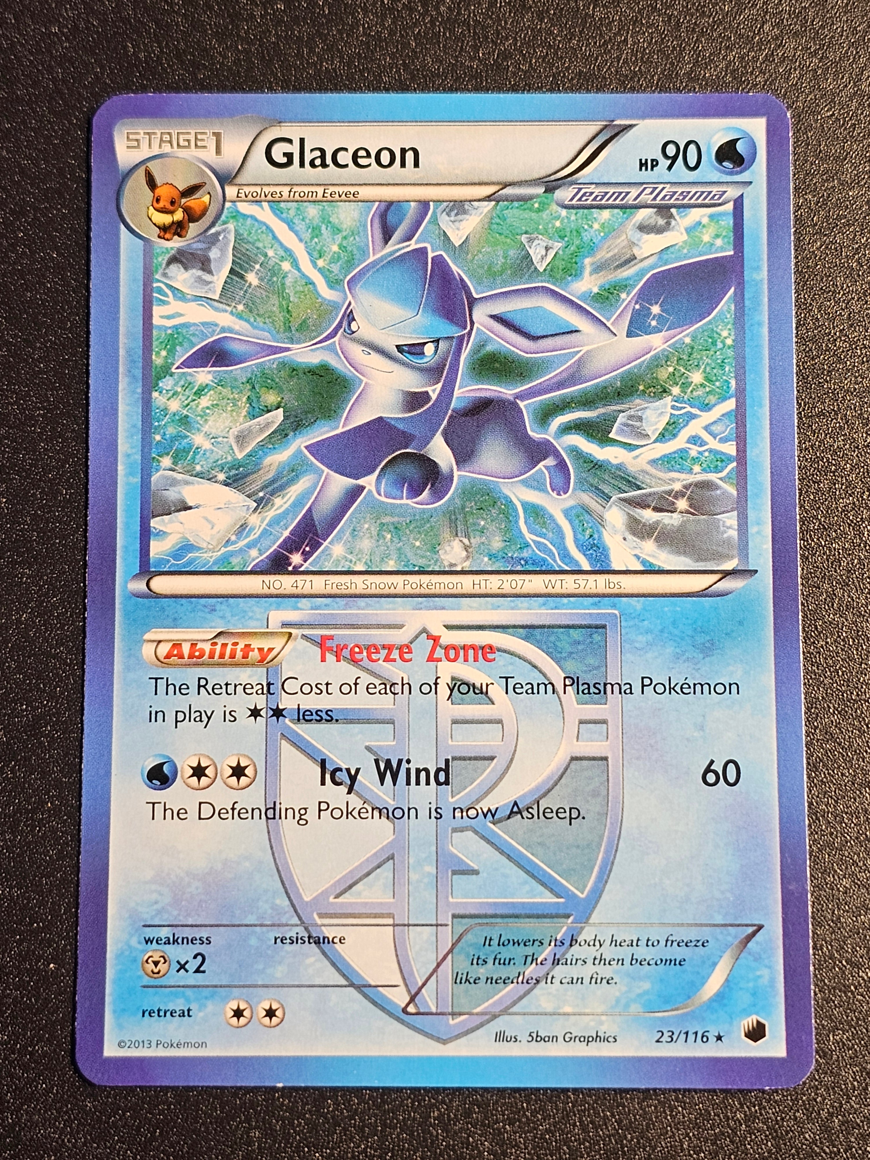 Pokemon TCG - Glaceon 23/116 Plasma Freeze
