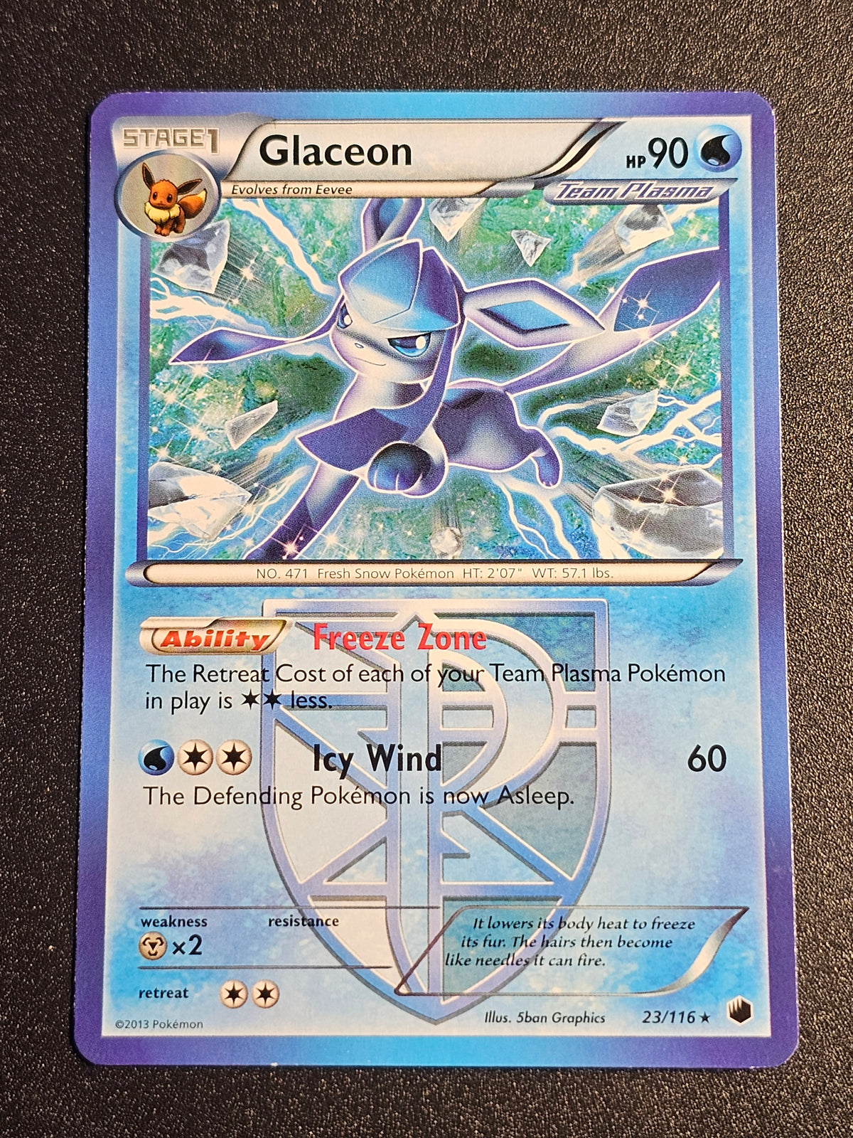 Pokemon TCG - Glaceon 23/116 Plasma Freeze